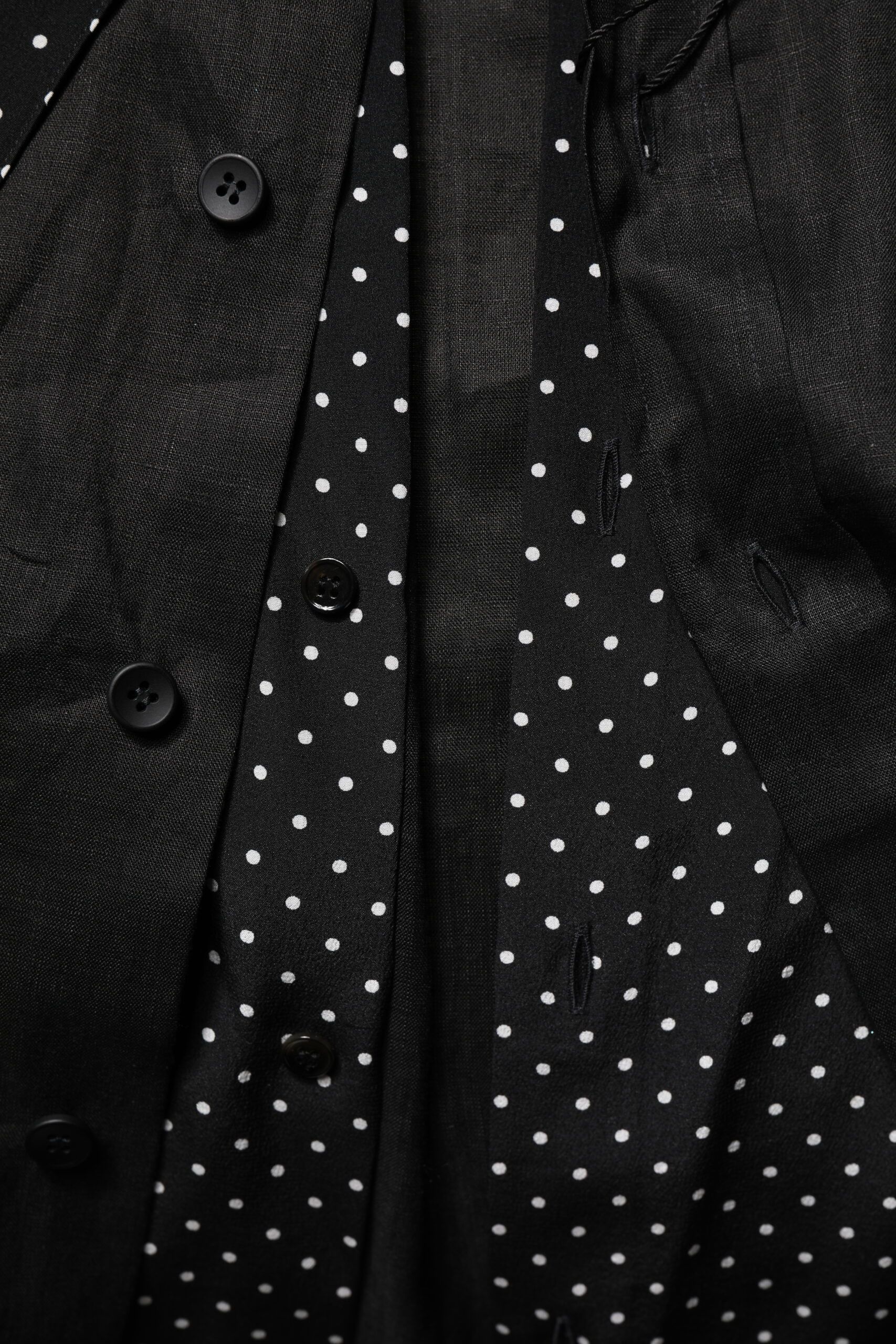 Polka Dot Collar Tie Neck Casual Men's Shirt - Dolce & Gabbana - Modalova