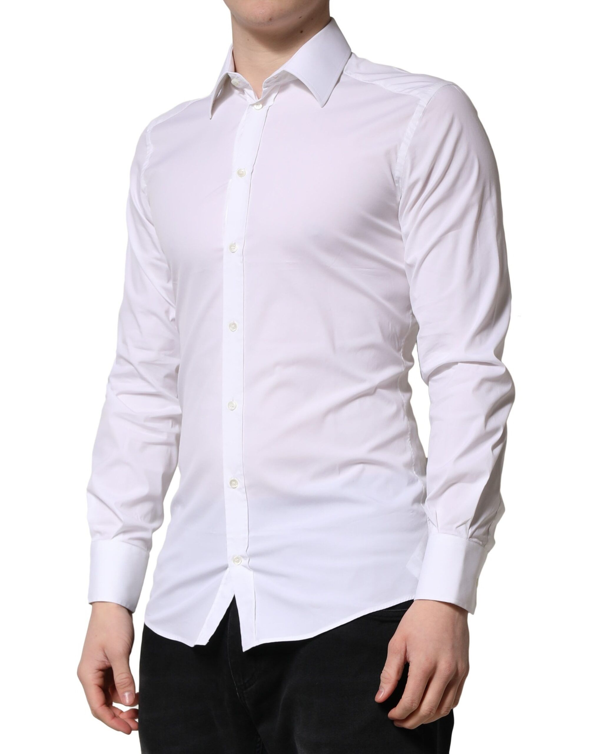 GOLD Long Sleeves Men Dress Formal Men's Shirt - Dolce & Gabbana - Modalova