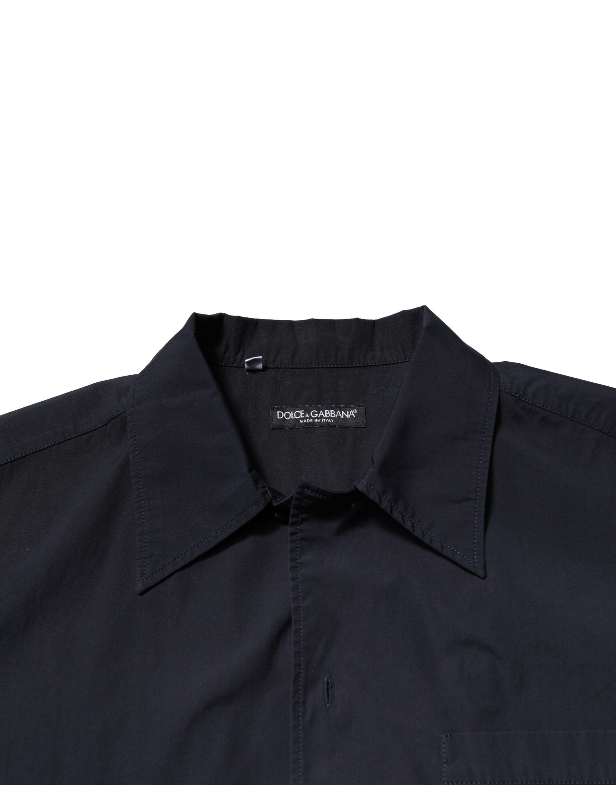 Dark Cotton Short Sleeves Casual Men's Shirt (Pre-Owned) - Dolce & Gabbana - Modalova