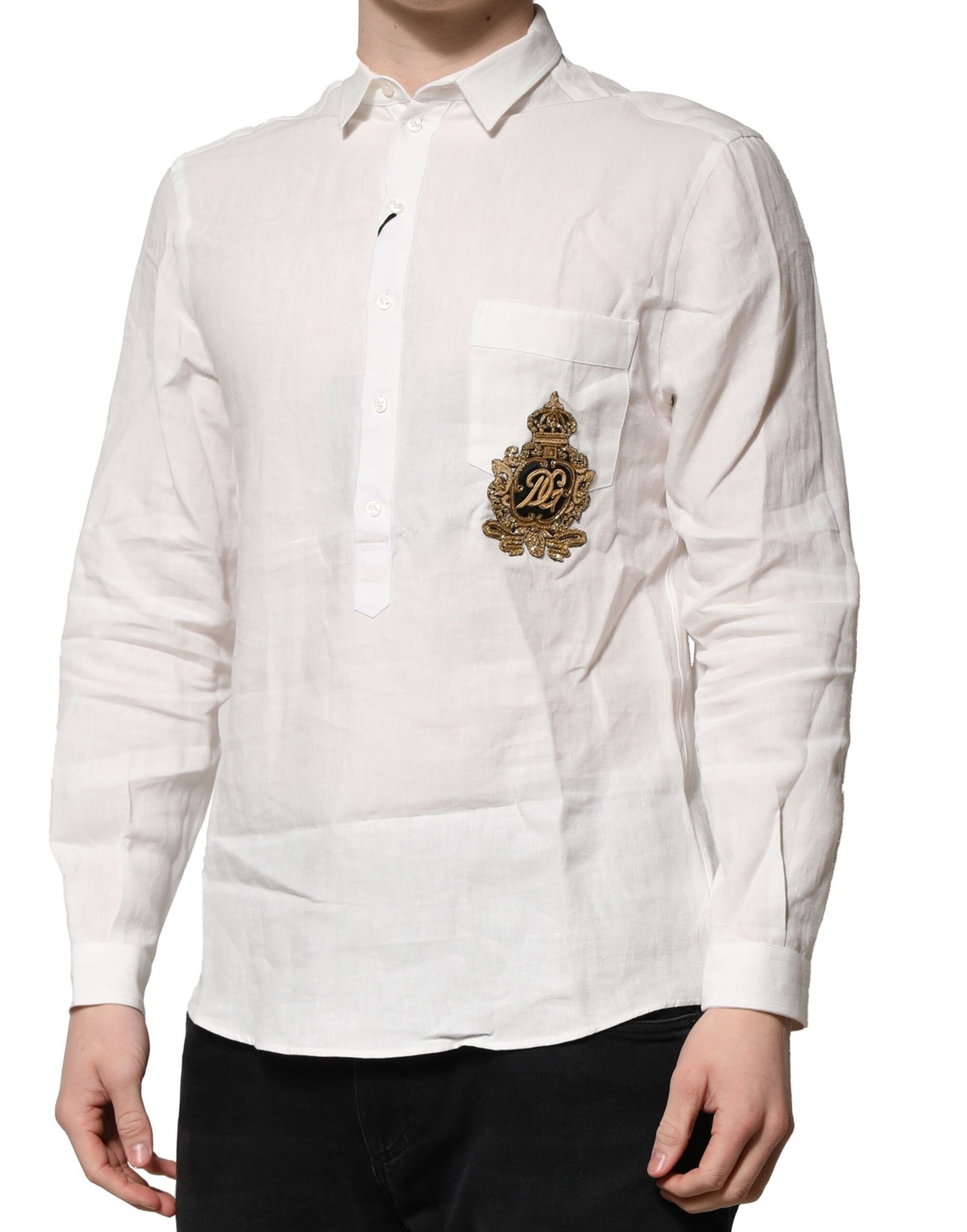 DG Crown Embellish Dress Formal Men's Shirt (Pre-Owned) - Dolce & Gabbana - Modalova