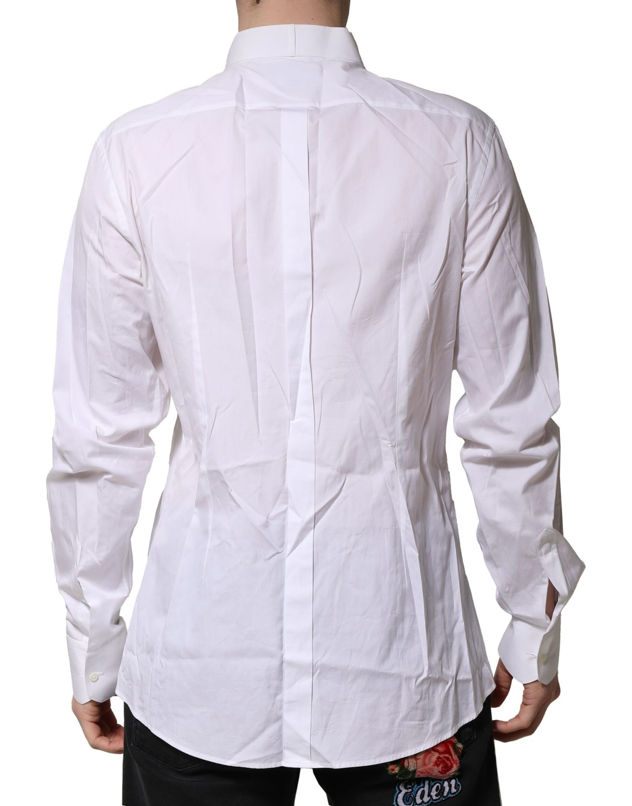GOLD Bib Poplin Dress Men Formal Men's Shirt (Pre-Owned) - Dolce & Gabbana - Modalova