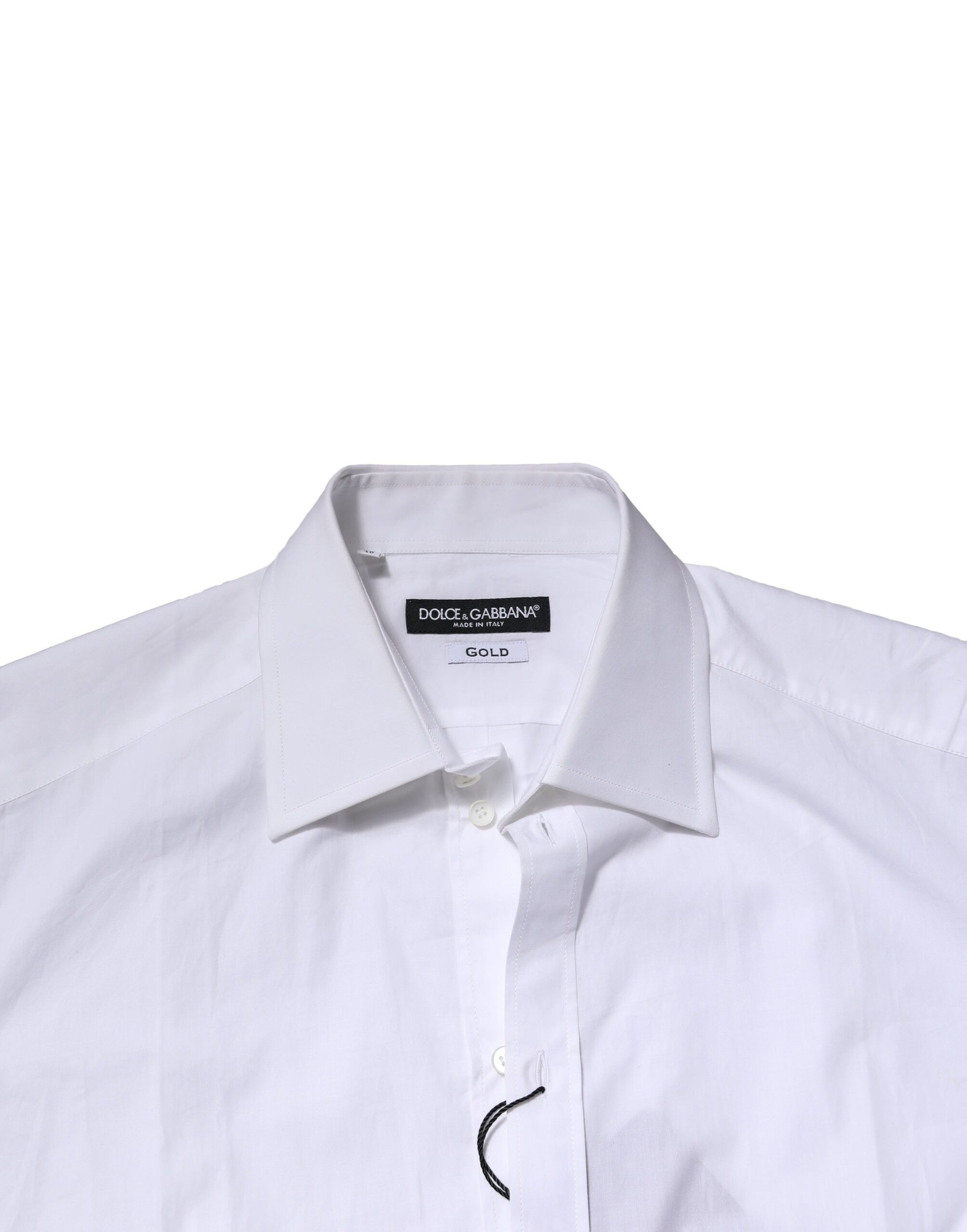 Cotton Long Sleeves GOLD Formal Men's Shirt - Dolce & Gabbana - Modalova