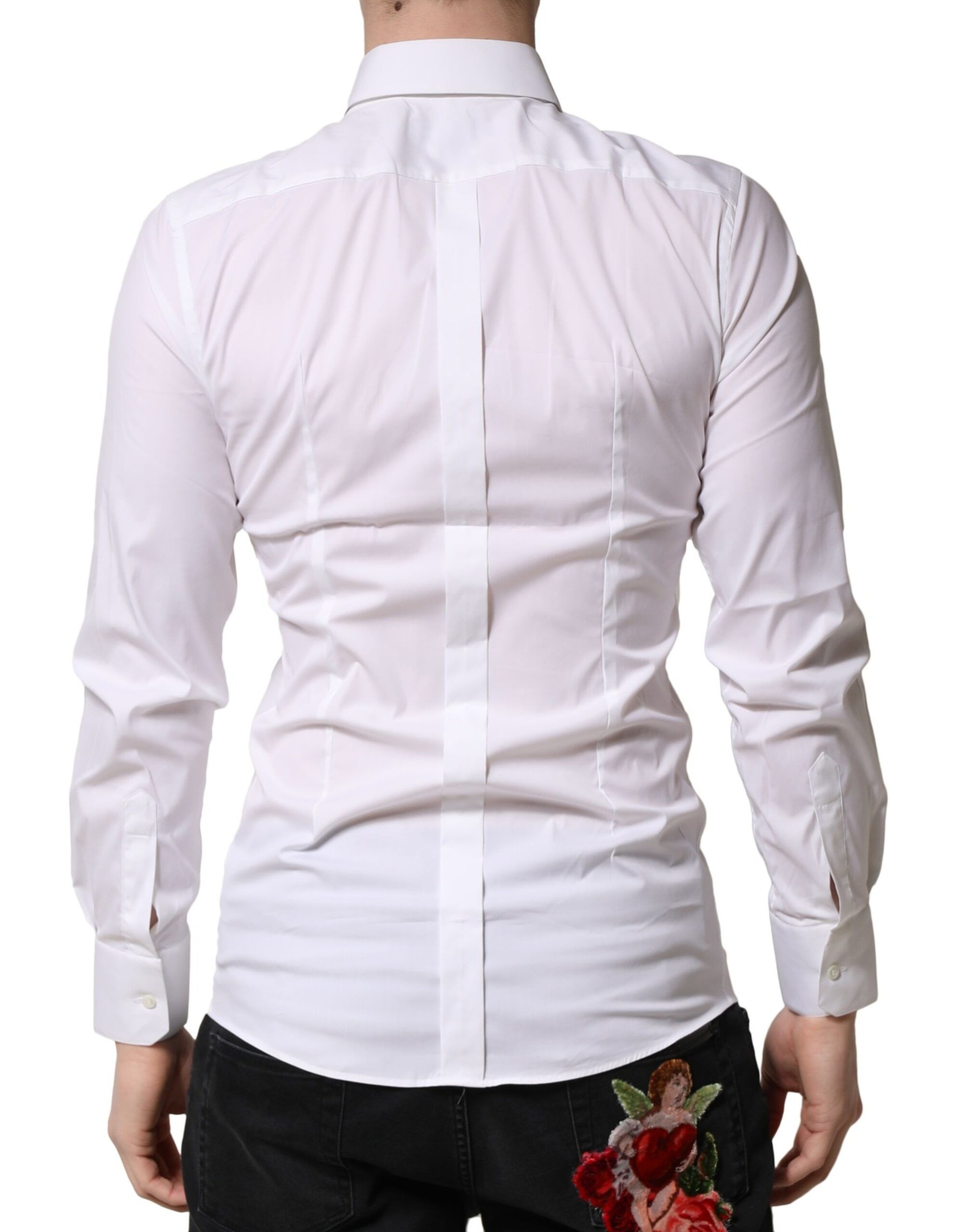 GOLD Long Sleeves Dress Formal Men's Shirt (Pre-Owned) - Dolce & Gabbana - Modalova