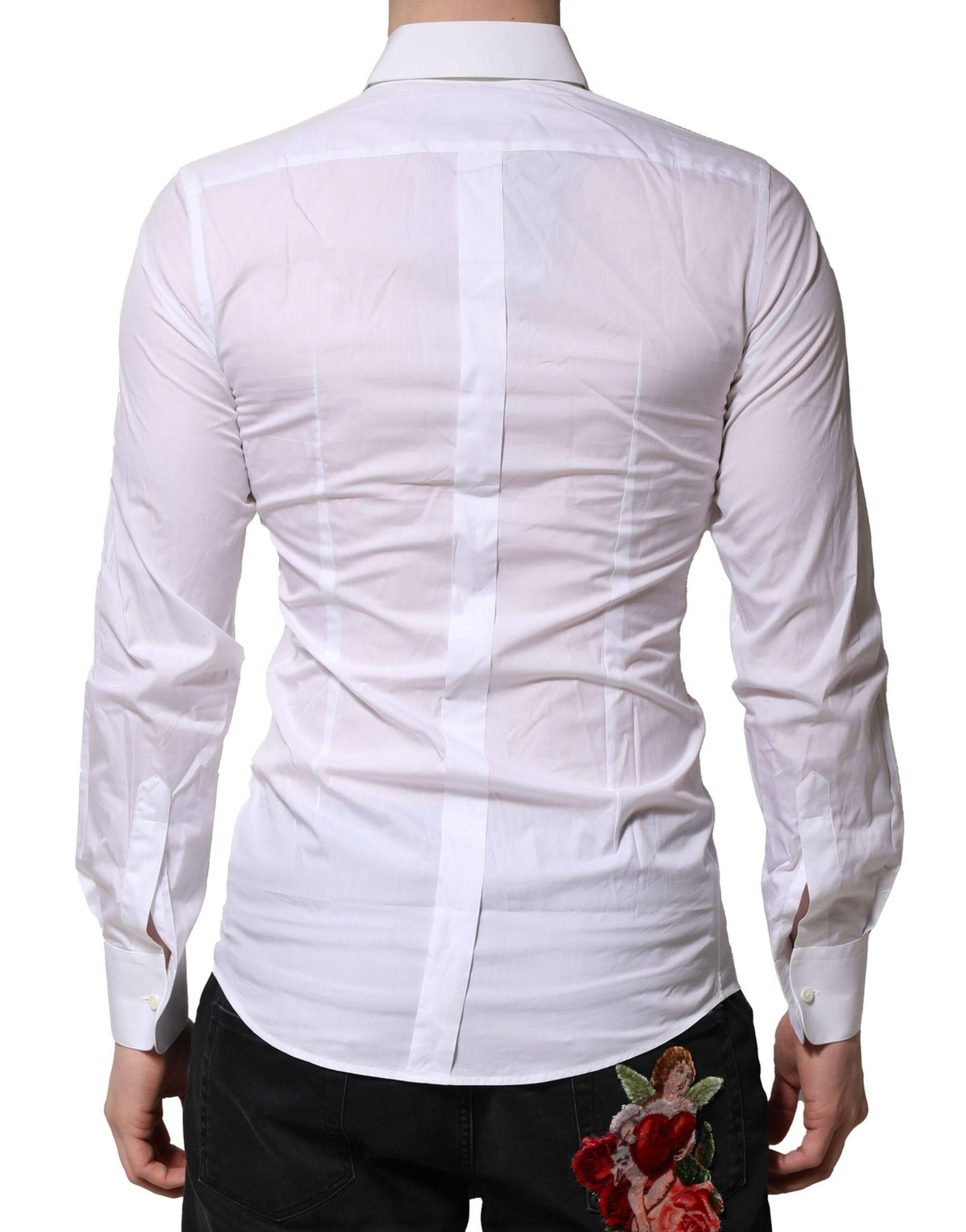 Floral Embroidery Men GOLD Formal Men's Shirt (Pre-Owned) - Dolce & Gabbana - Modalova