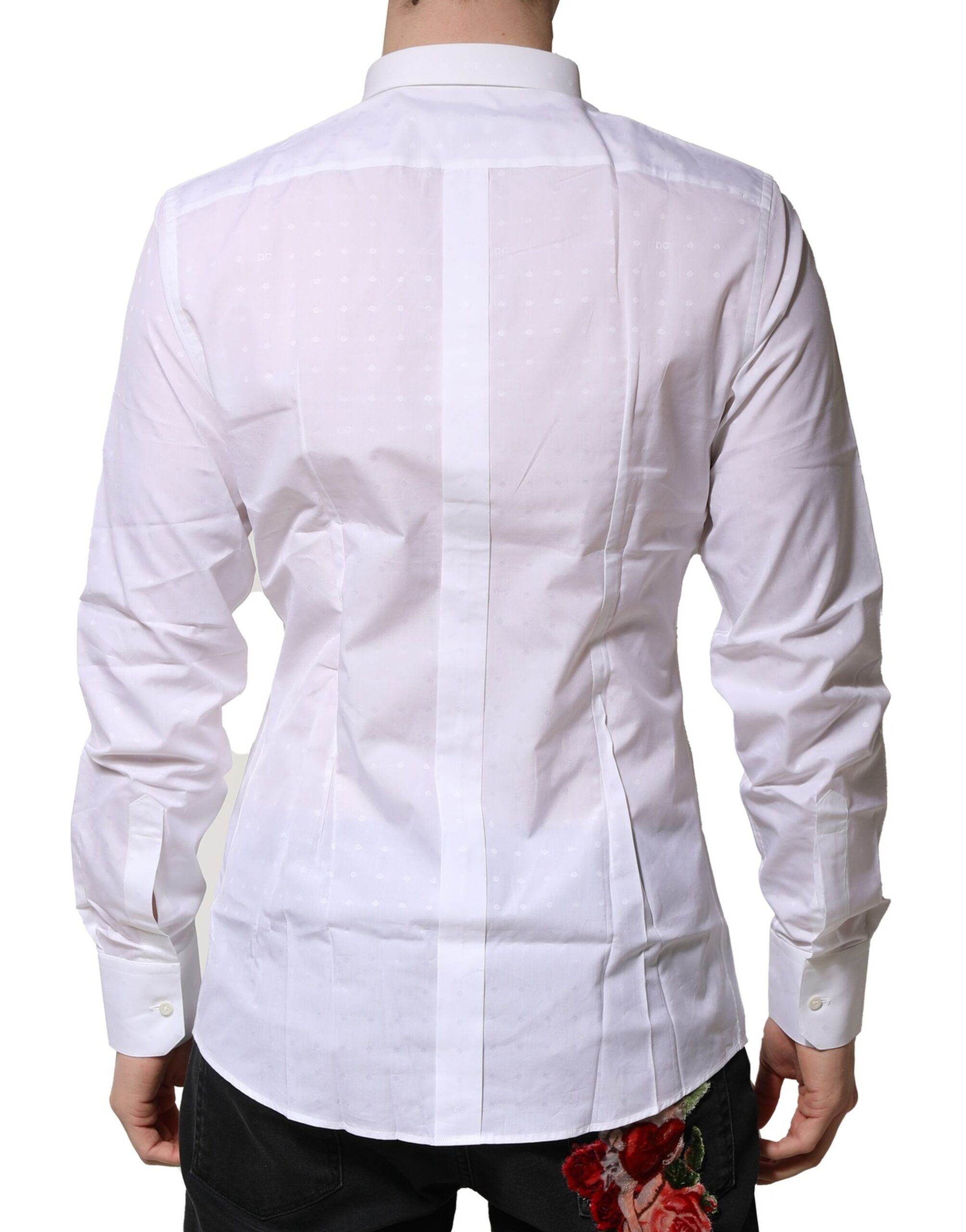 Cotton GOLD Long Sleeves Formal Men's Shirt - Dolce & Gabbana - Modalova