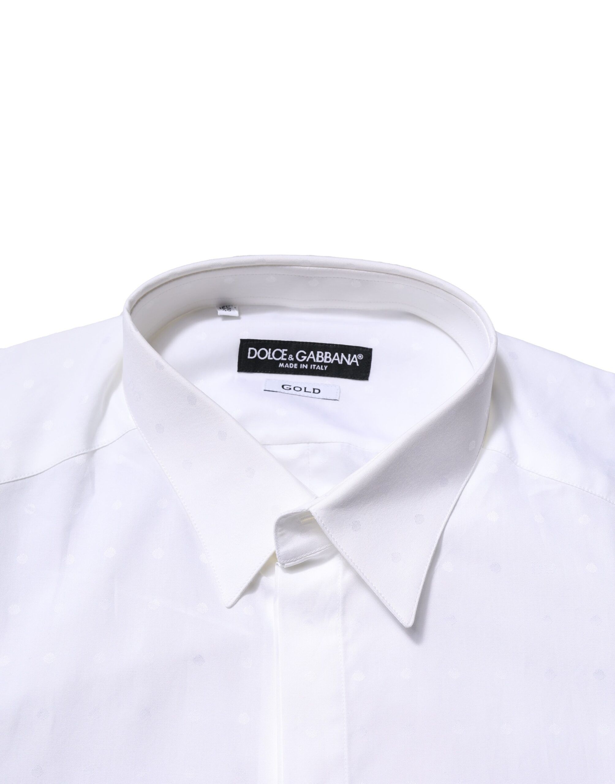 Cotton GOLD Long Sleeves Formal Men's Shirt - Dolce & Gabbana - Modalova