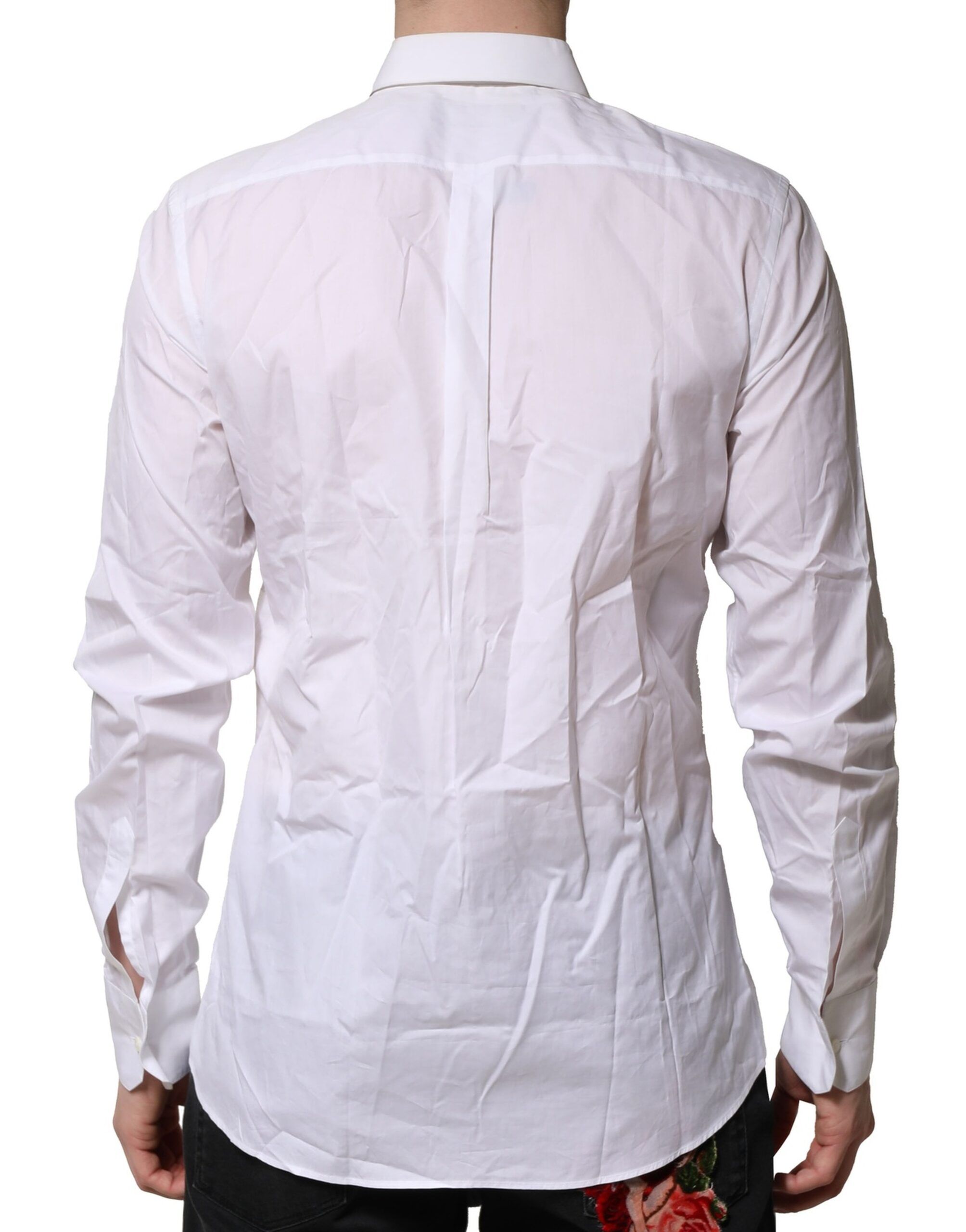 Cotton Ruffled Detailing Formal Men's Shirt (Pre-Owned) - Dolce & Gabbana - Modalova