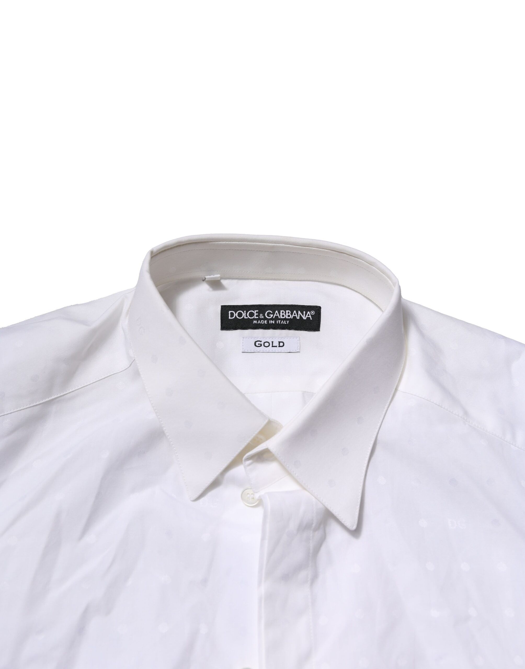 GOLD Long Sleeves Dress Men Formal Men's Shirt - Dolce & Gabbana - Modalova