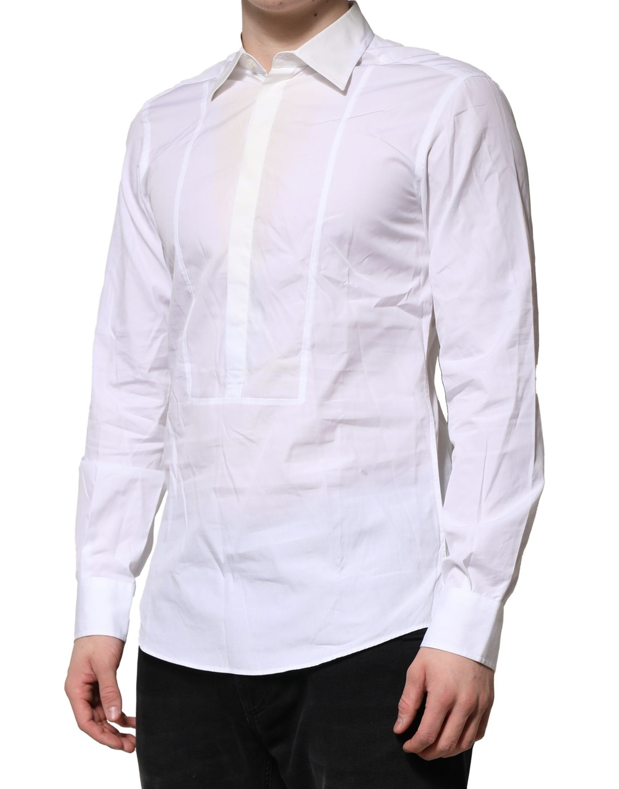 Poplin Cotton Formal Men Dress Men's Shirt (Pre-Owned) - Dolce & Gabbana - Modalova
