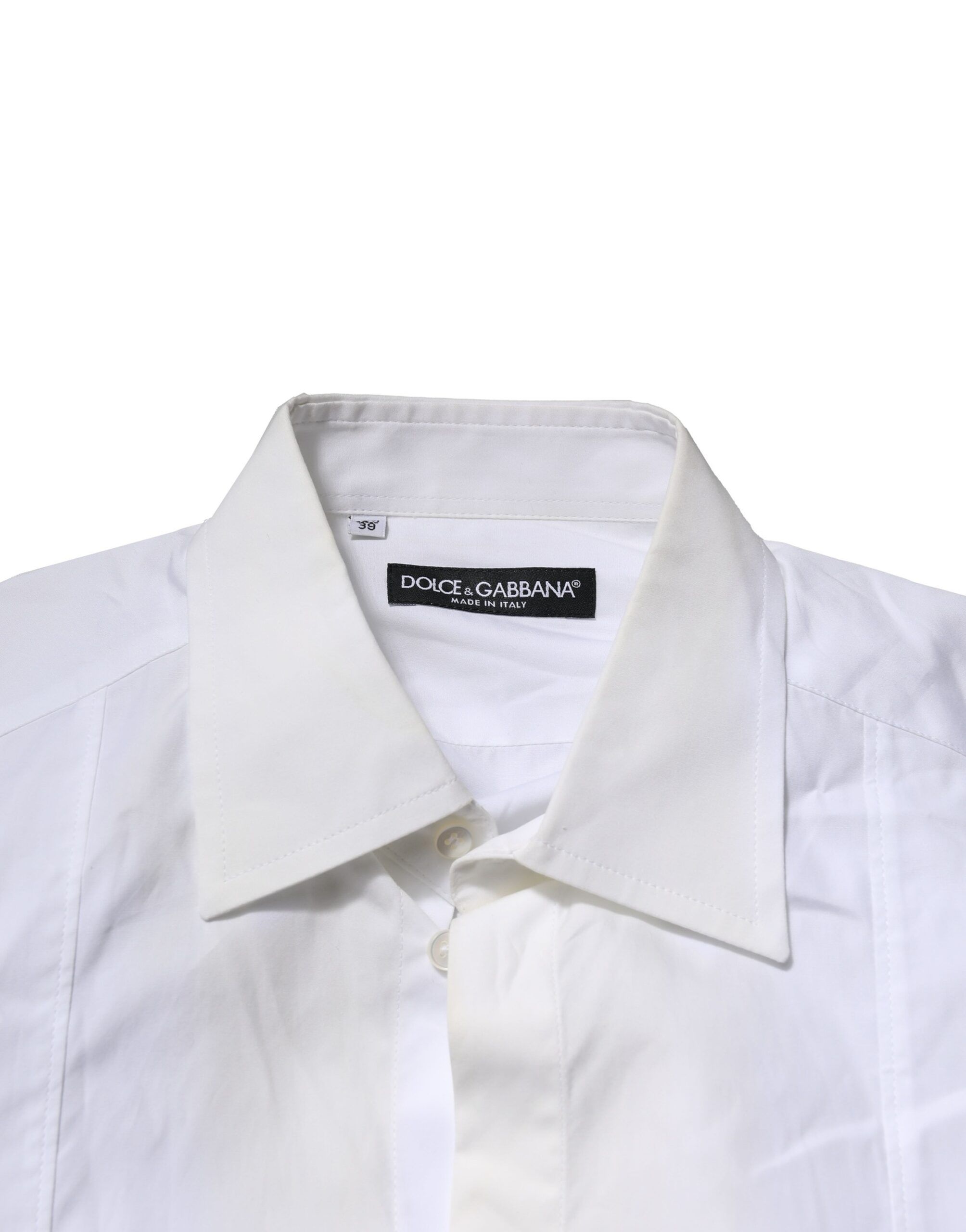 Poplin Cotton Formal Men Dress Men's Shirt (Pre-Owned) - Dolce & Gabbana - Modalova