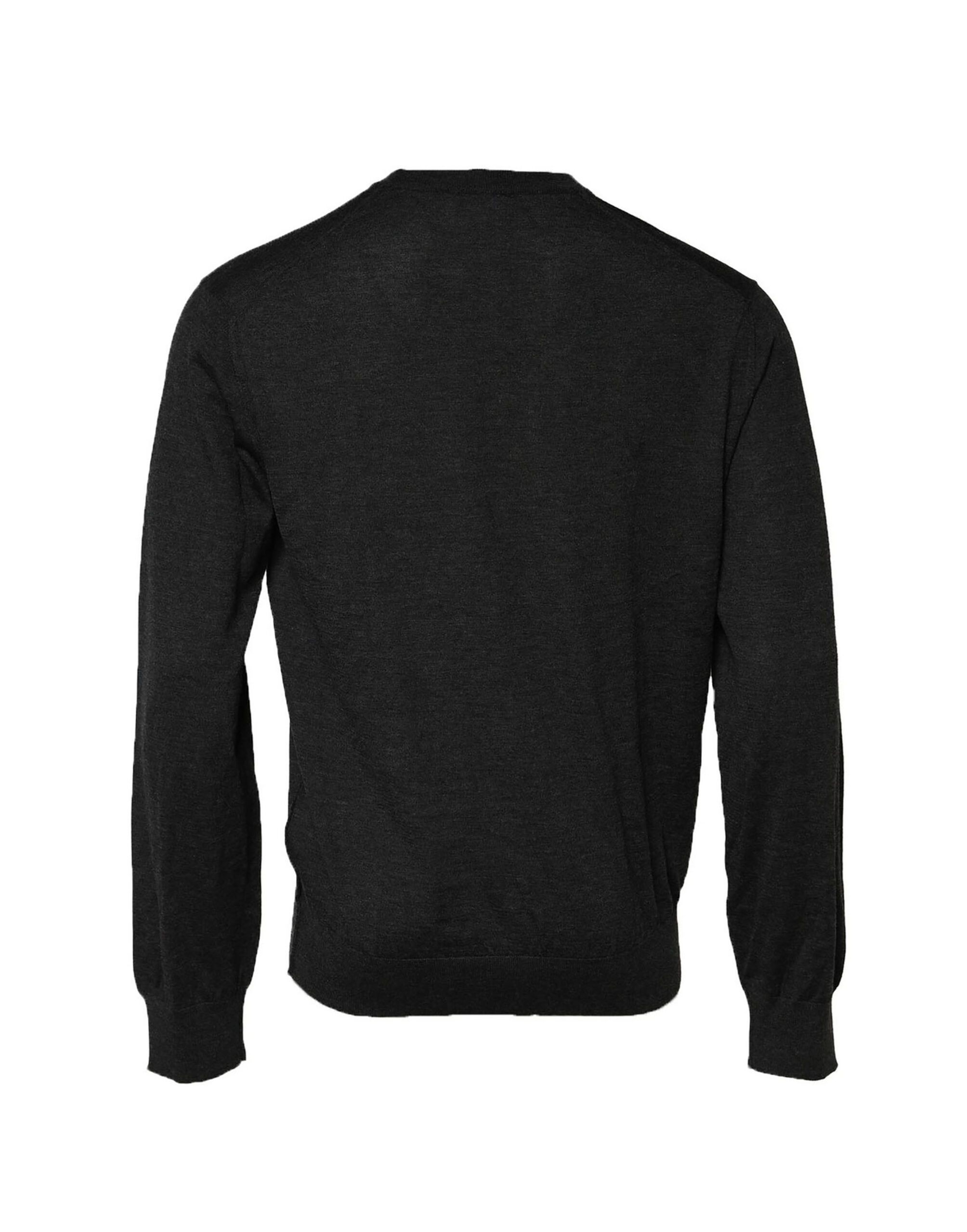 Gray Long Sleeve Crew Neck Pullover Men's Sweater (Pre-Owned) - Dolce & Gabbana - Modalova