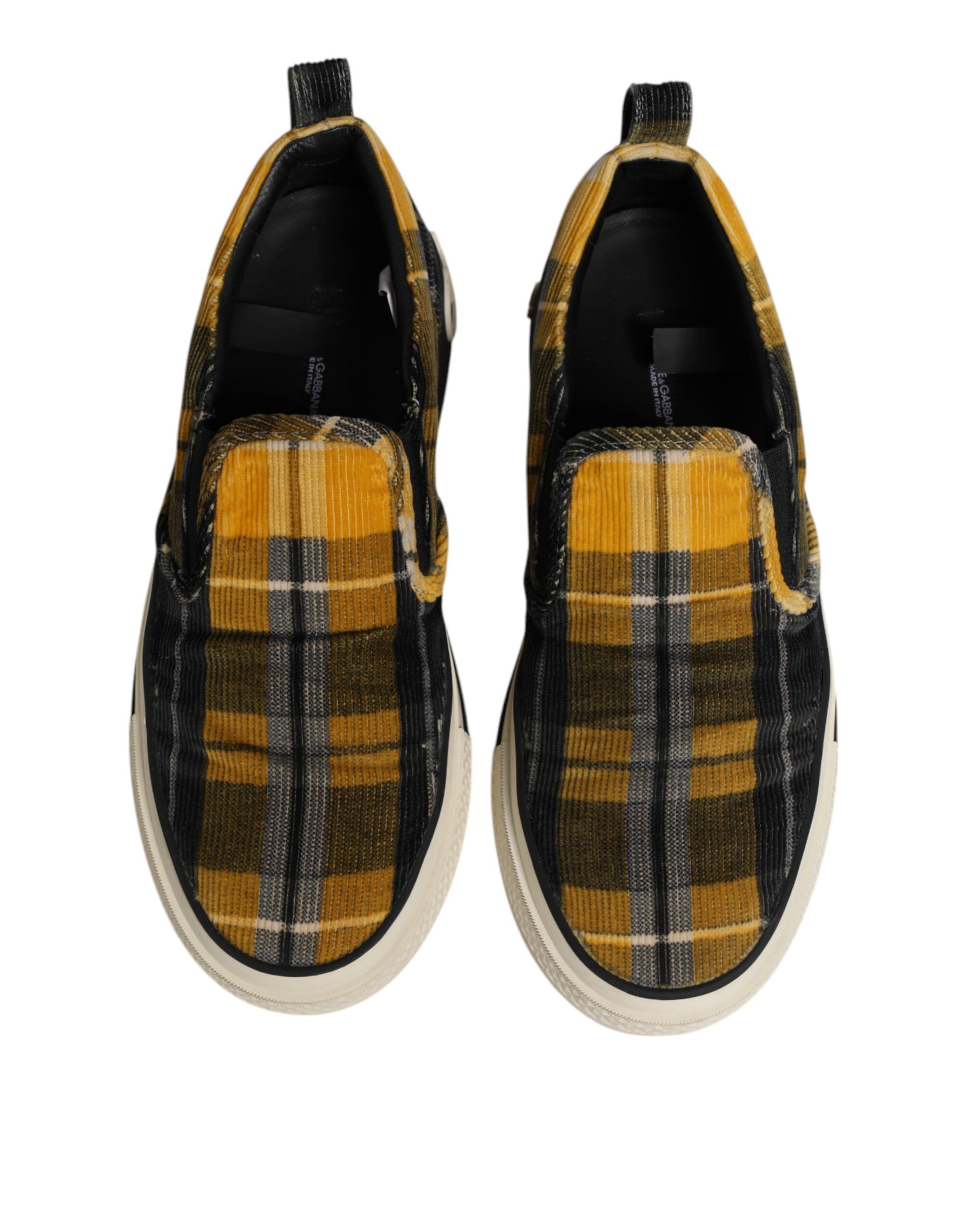 Portofino Tartan Check Sneakers Men's Shoes (Pre-Owned) - Dolce & Gabbana - Modalova