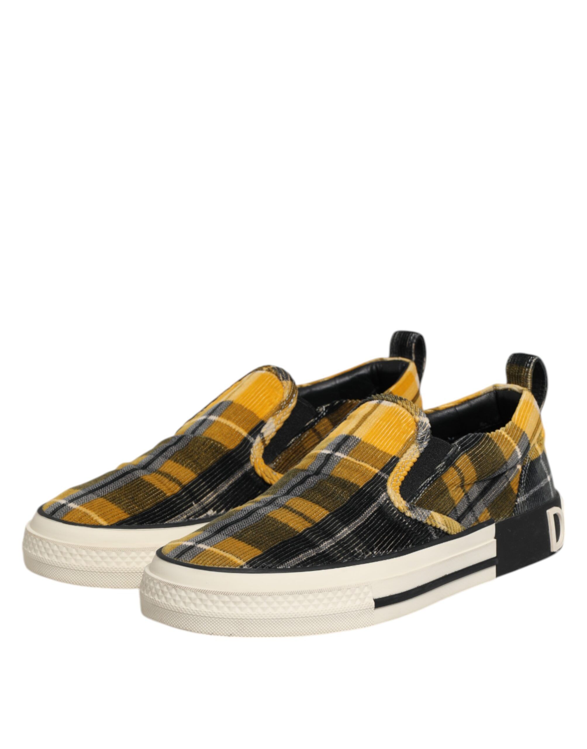 Portofino Tartan Check Sneakers Men's Shoes (Pre-Owned) - Dolce & Gabbana - Modalova