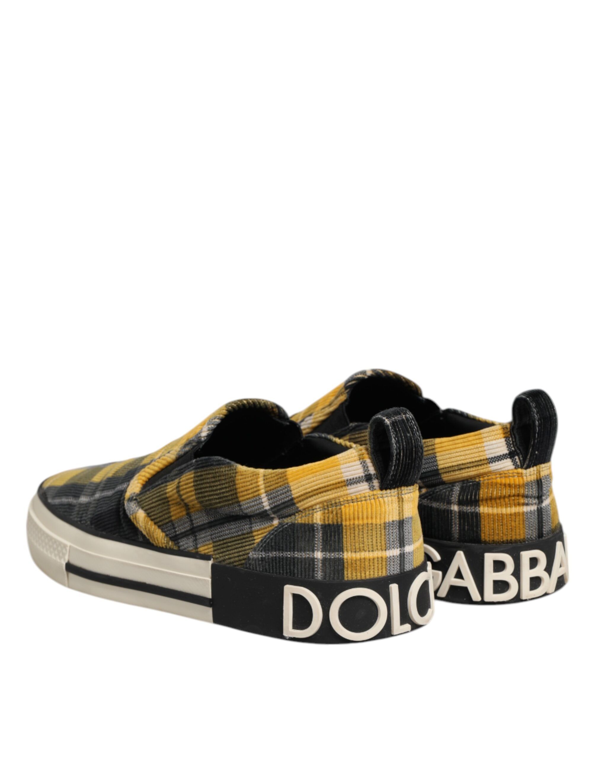 Portofino Tartan Check Sneakers Men's Shoes (Pre-Owned) - Dolce & Gabbana - Modalova