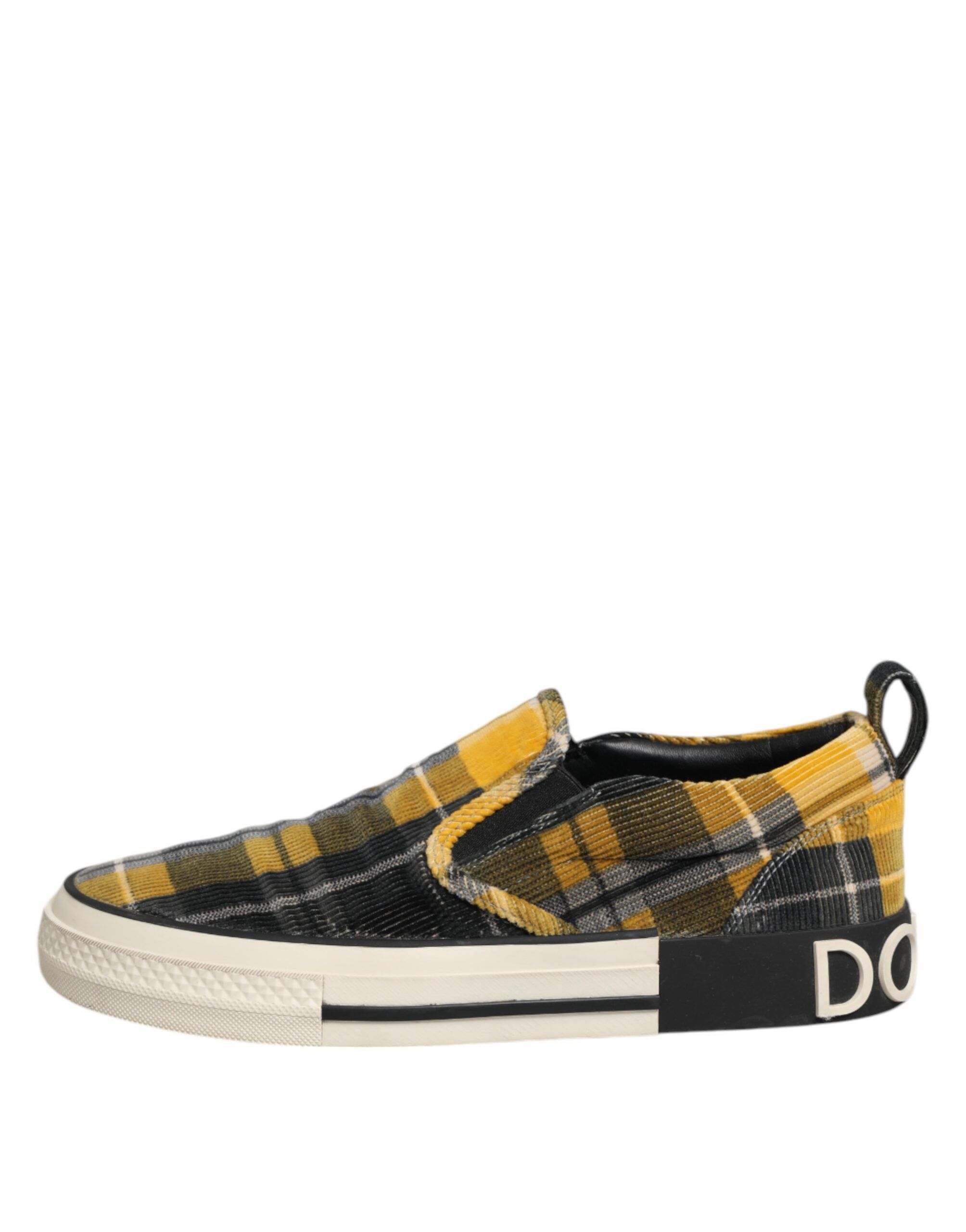 Portofino Tartan Check Sneakers Men's Shoes (Pre-Owned) - Dolce & Gabbana - Modalova