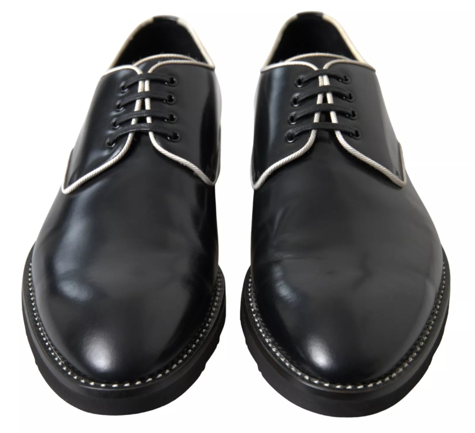 White Leather Formal Dress Men's Shoes - Dolce & Gabbana - Modalova