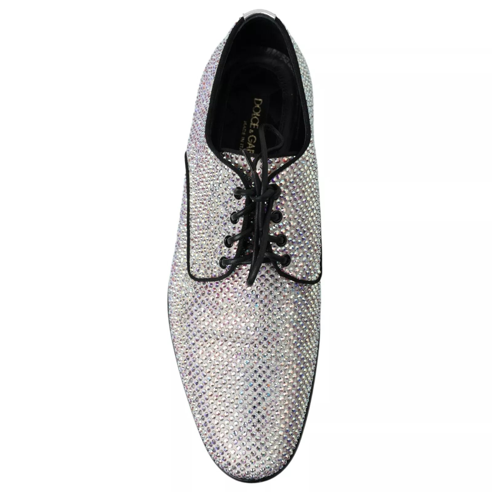 Leather Rhinestones Derby Men's Shoes (Pre-Owned) - Dolce & Gabbana - Modalova