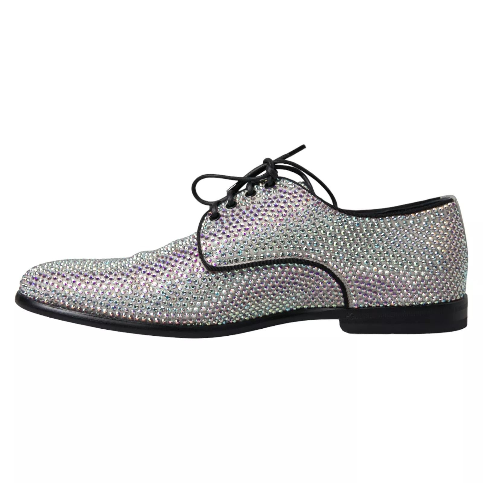 Leather Rhinestones Derby Men's Shoes (Pre-Owned) - Dolce & Gabbana - Modalova