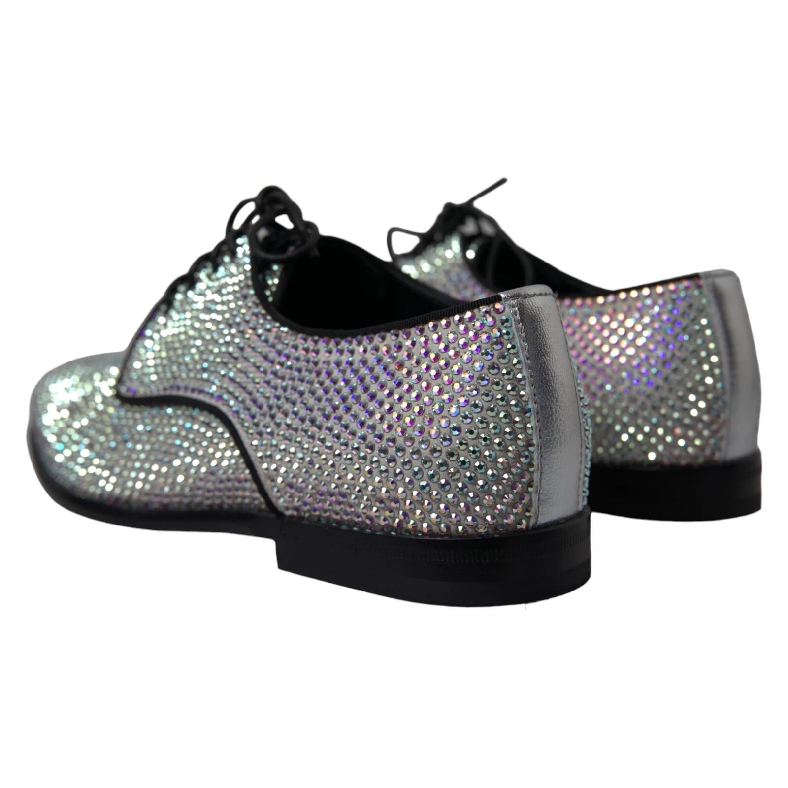 Leather Rhinestones Derby Men's Shoes (Pre-Owned) - Dolce & Gabbana - Modalova