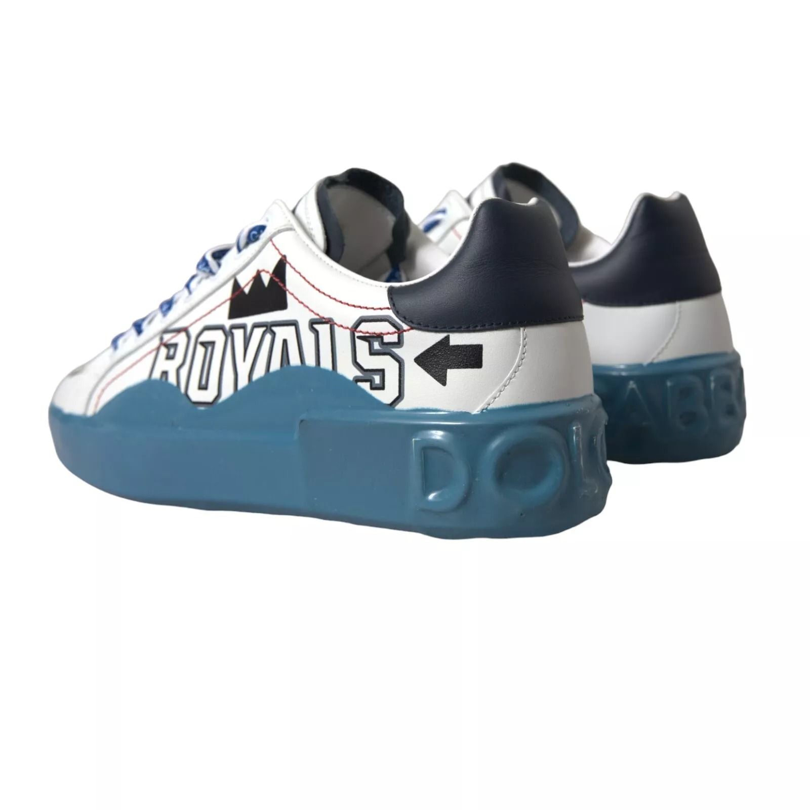 Blue Printed Portofino Melt Men's Sneakers - Dolce & Gabbana - Modalova