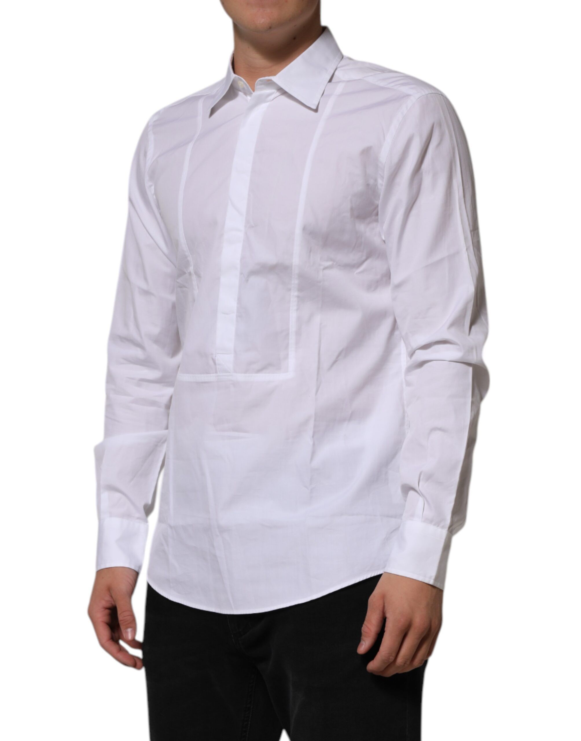 Poplin Cotton Formal Men Dress Men's Shirt (Pre-Owned) - Dolce & Gabbana - Modalova
