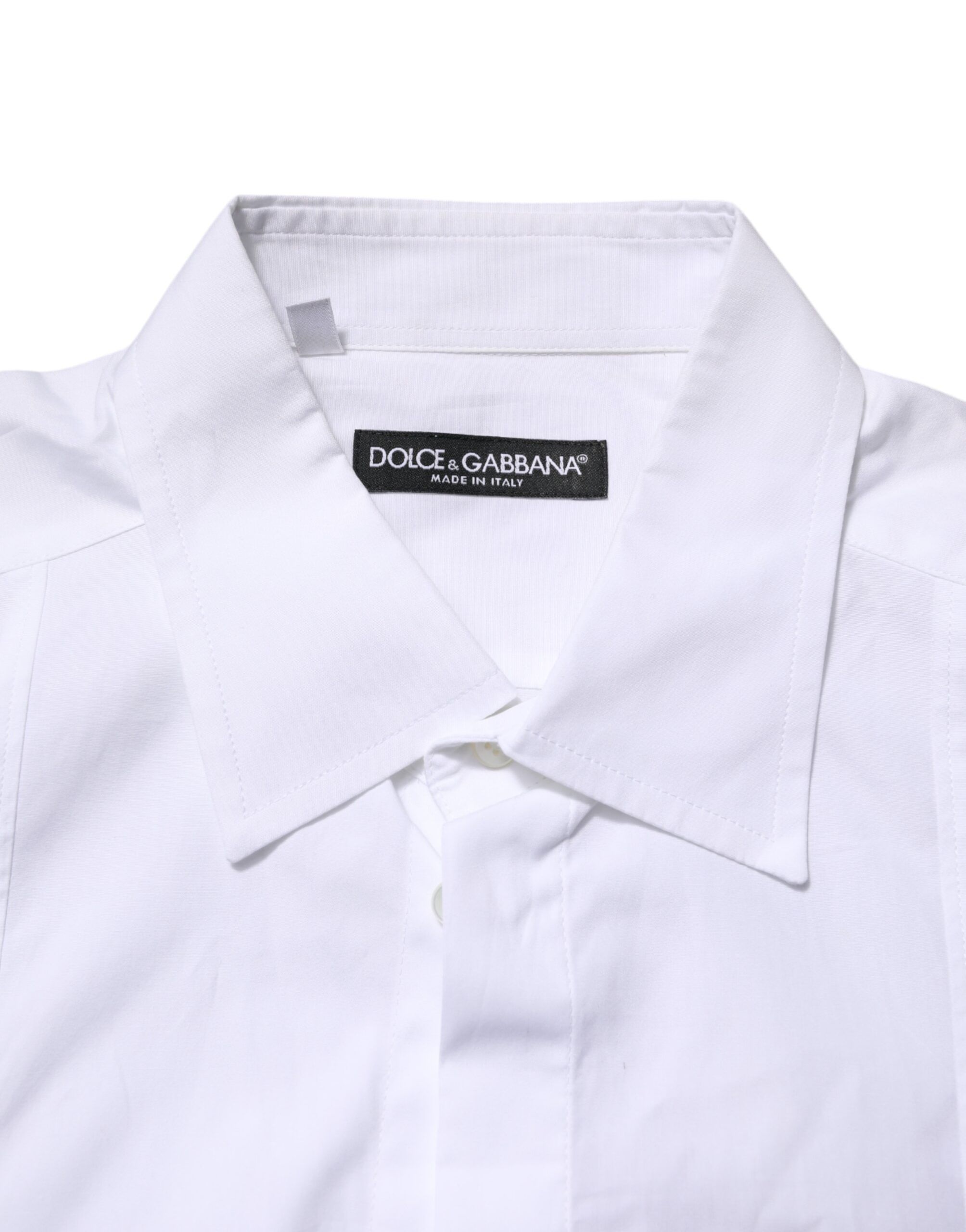 Poplin Cotton Formal Men Dress Men's Shirt (Pre-Owned) - Dolce & Gabbana - Modalova