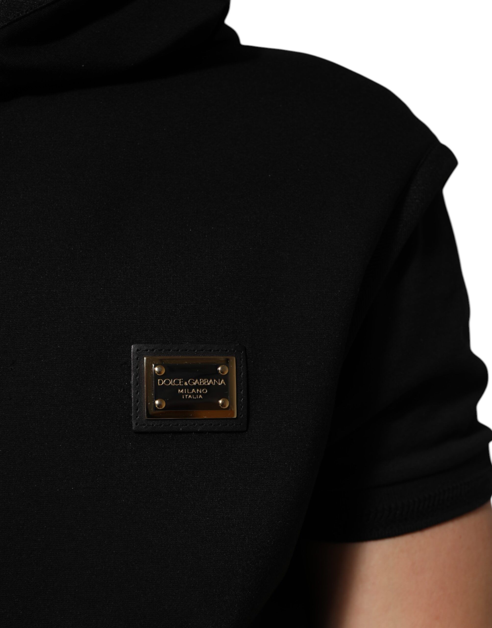 Sleeveless Hooded Logo Plaque Men's Jacket (Pre-Owned) - Dolce & Gabbana - Modalova