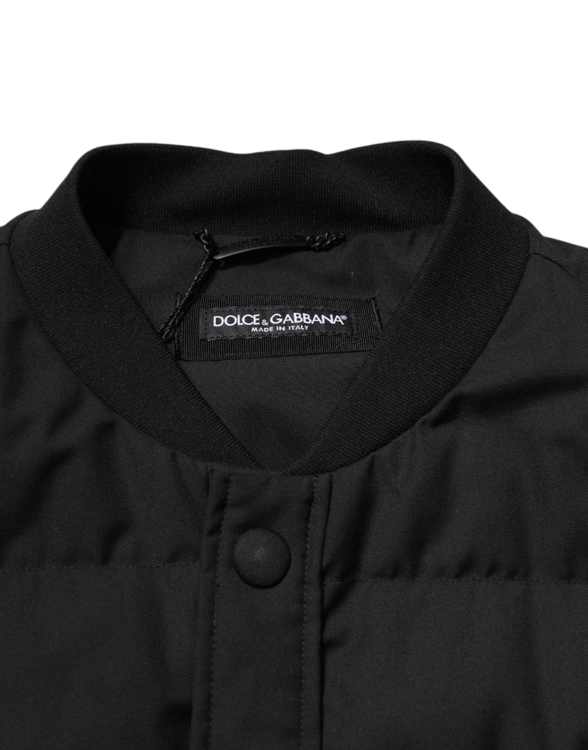Sleeveless Parka Logo Plaque Men's Jacket - Dolce & Gabbana - Modalova