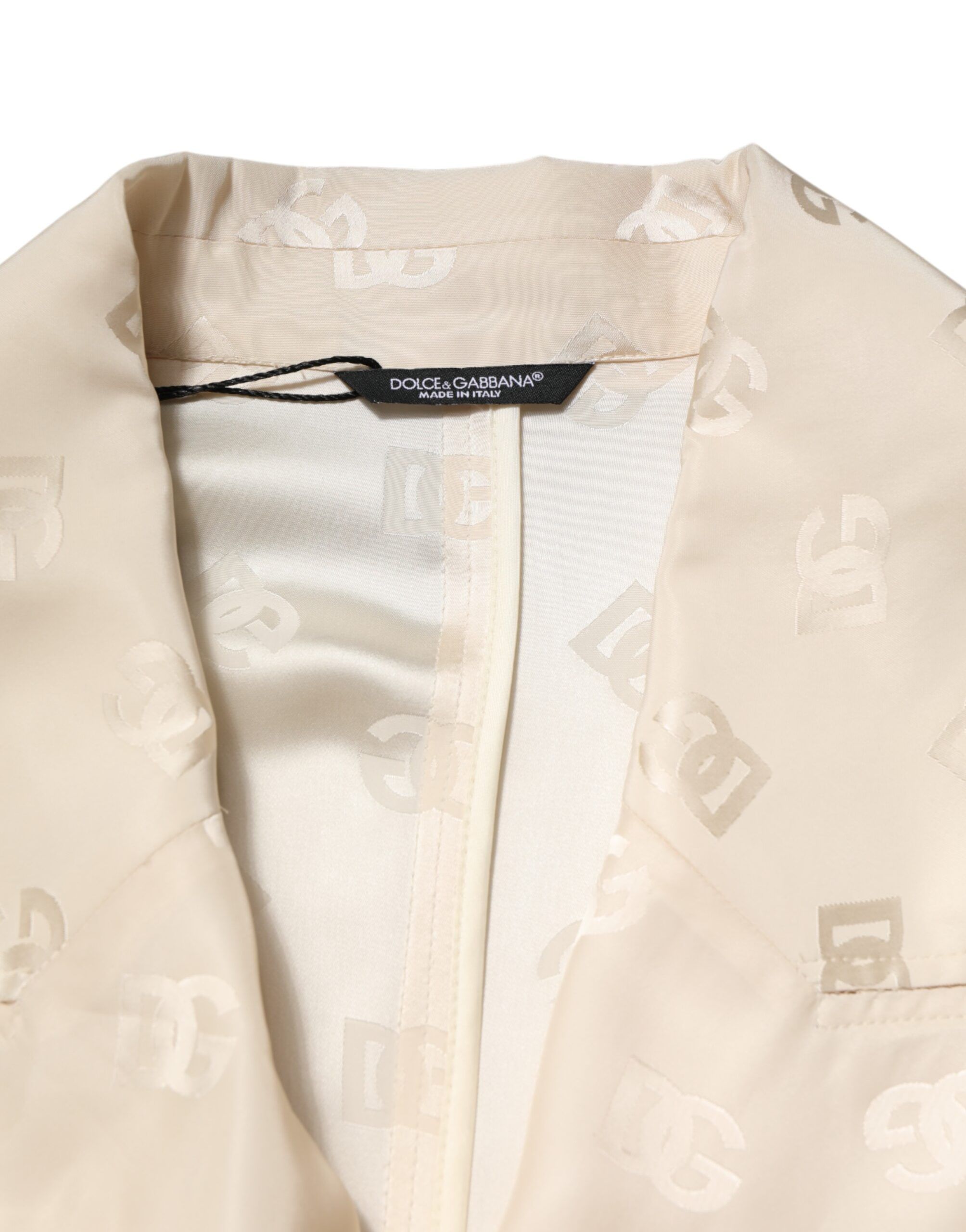 Polyester Logo Monogram Coat Men's Jacket - Dolce & Gabbana - Modalova