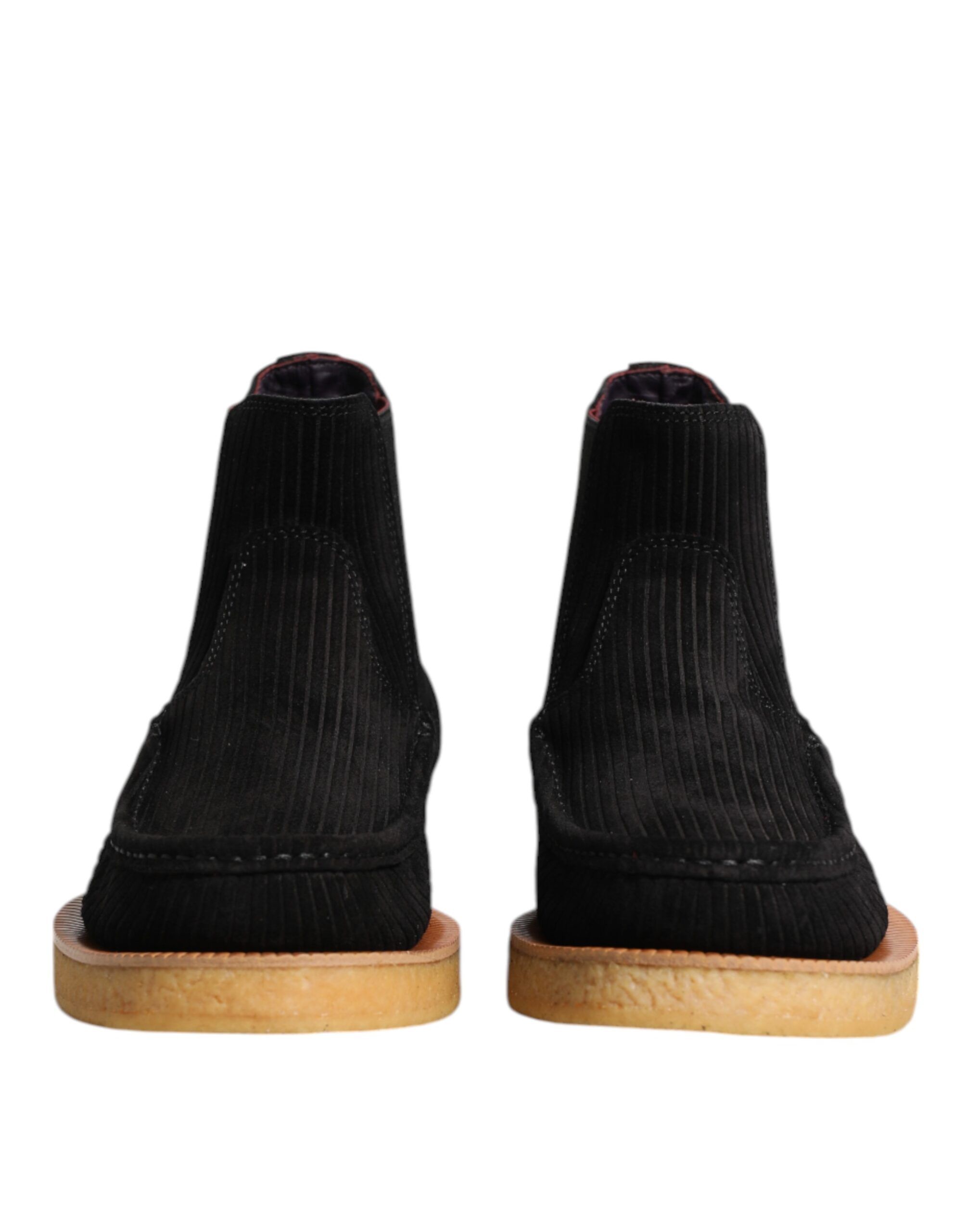 Calf Suede Slip On Ankle Boots Men's Shoes - Dolce & Gabbana - Modalova