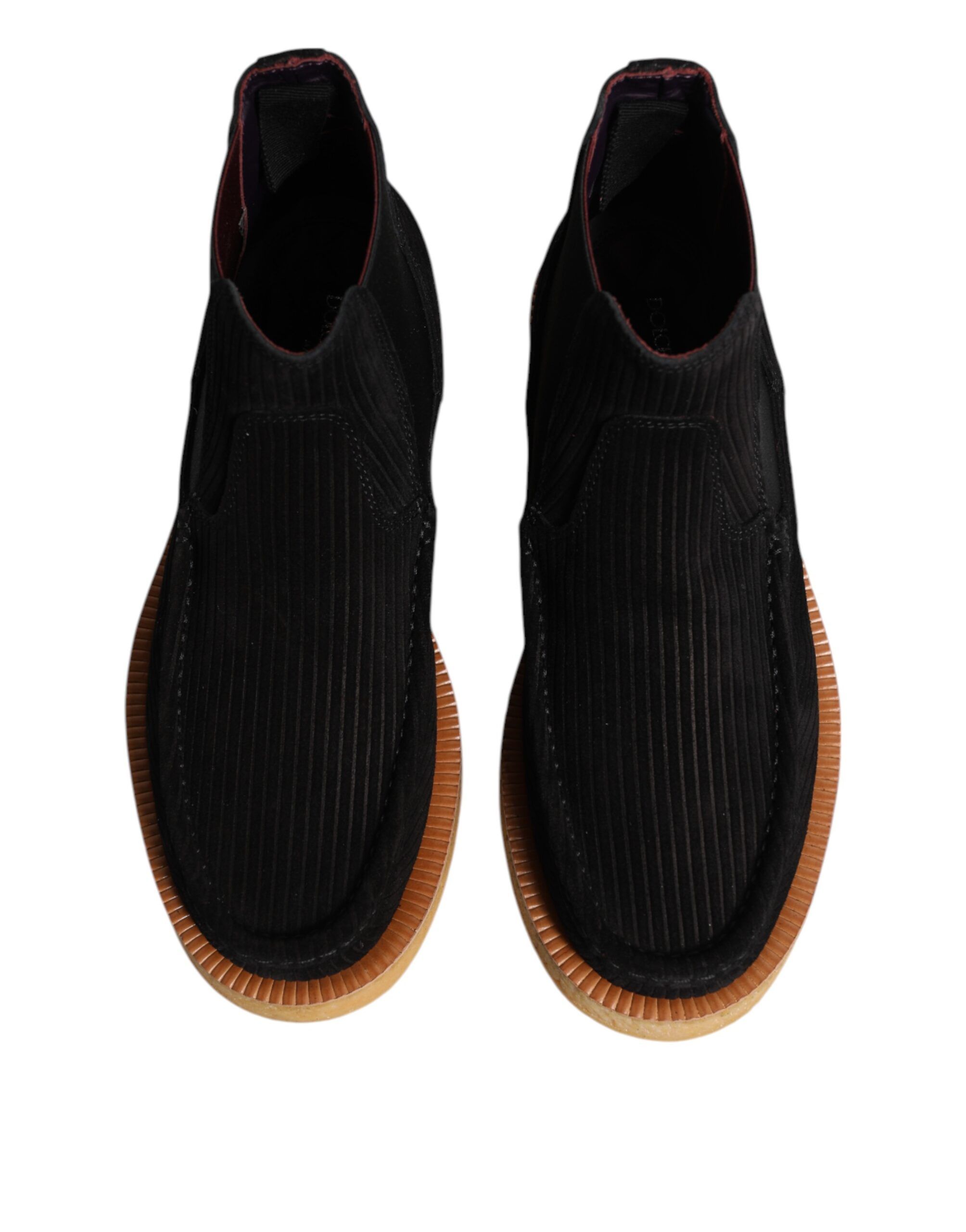 Calf Suede Slip On Ankle Boots Men's Shoes - Dolce & Gabbana - Modalova