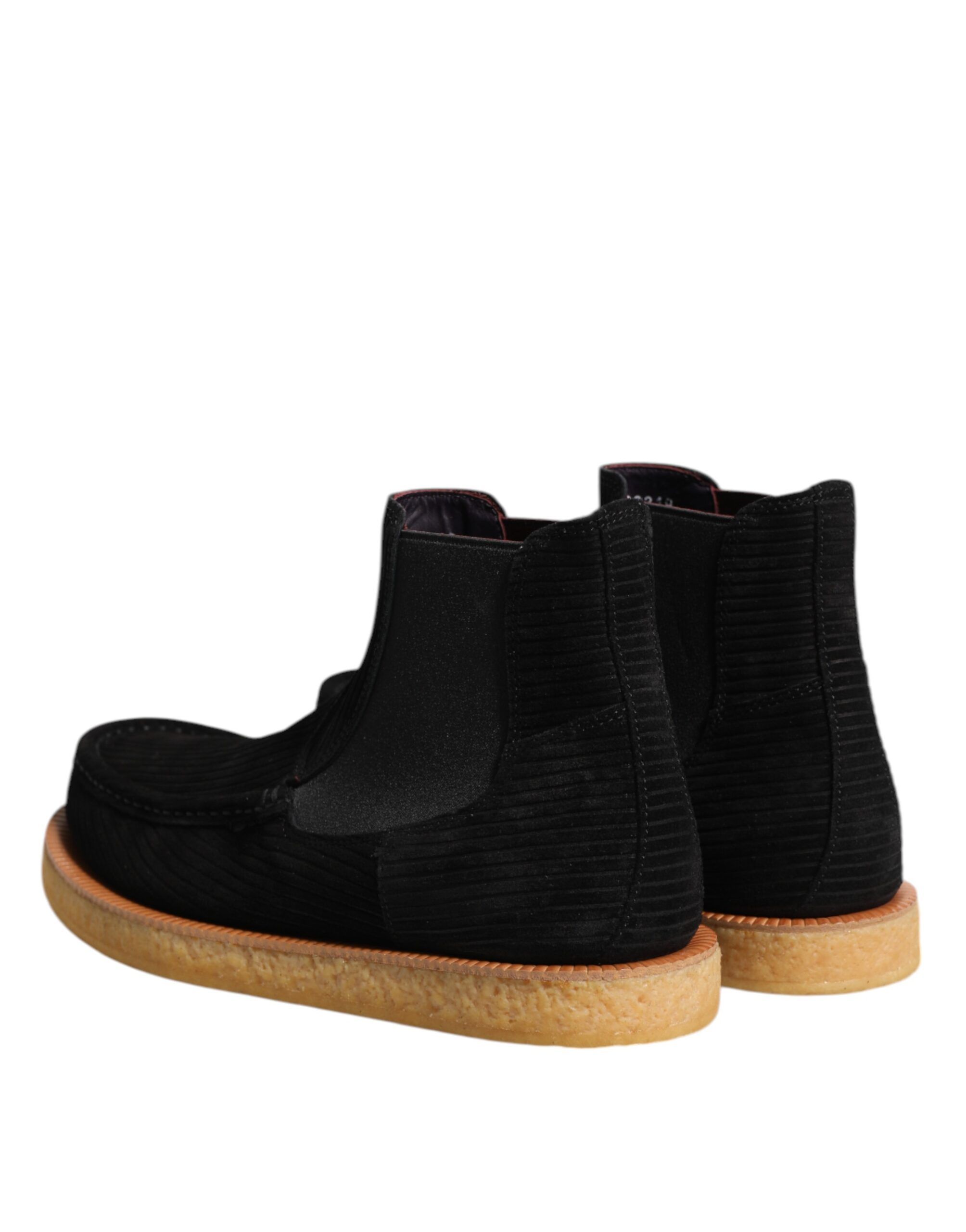 Calf Suede Slip On Ankle Boots Men's Shoes - Dolce & Gabbana - Modalova