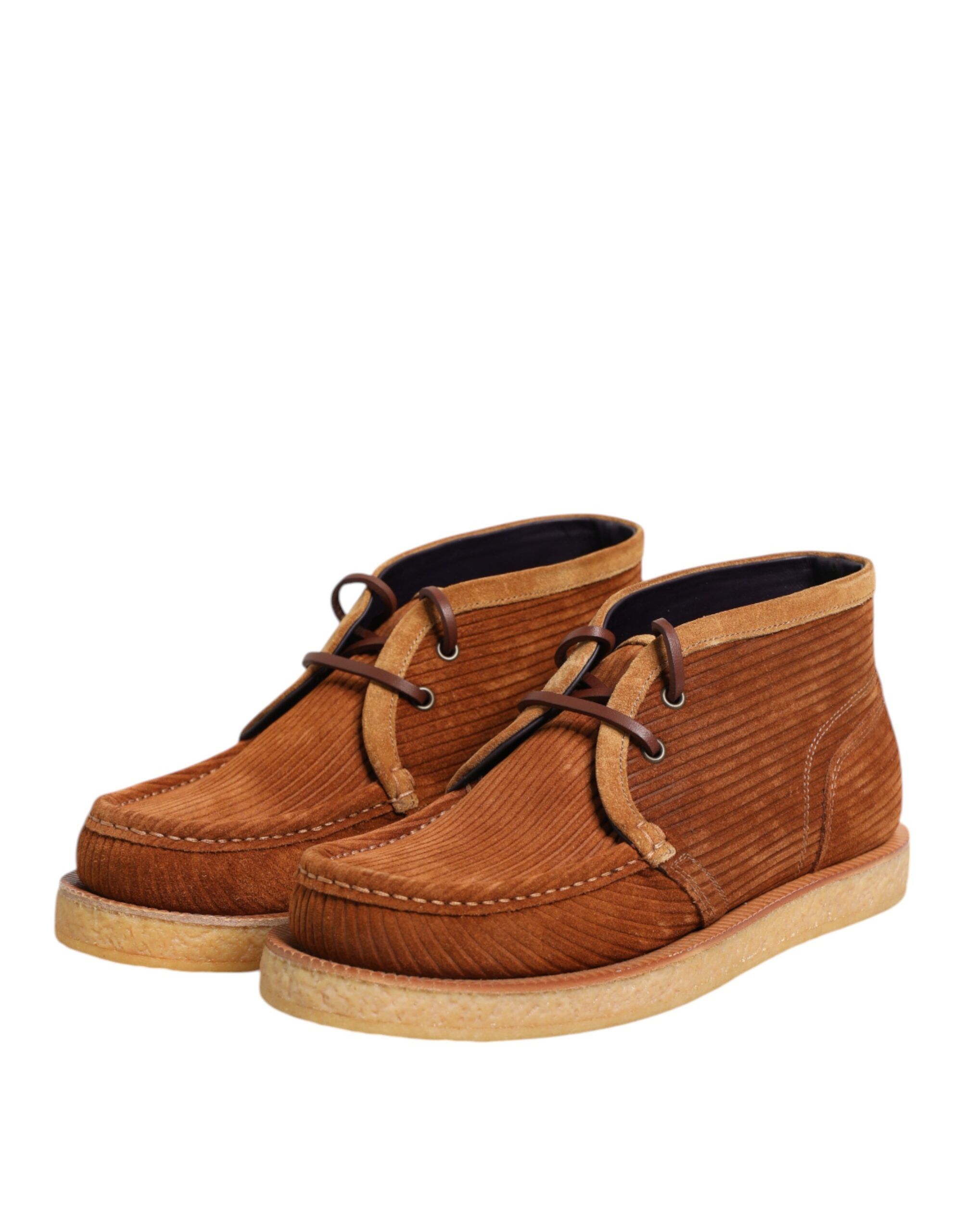 Suede Nubuck Leather Desert Ankle Boots Men's Shoes - Dolce & Gabbana - Modalova