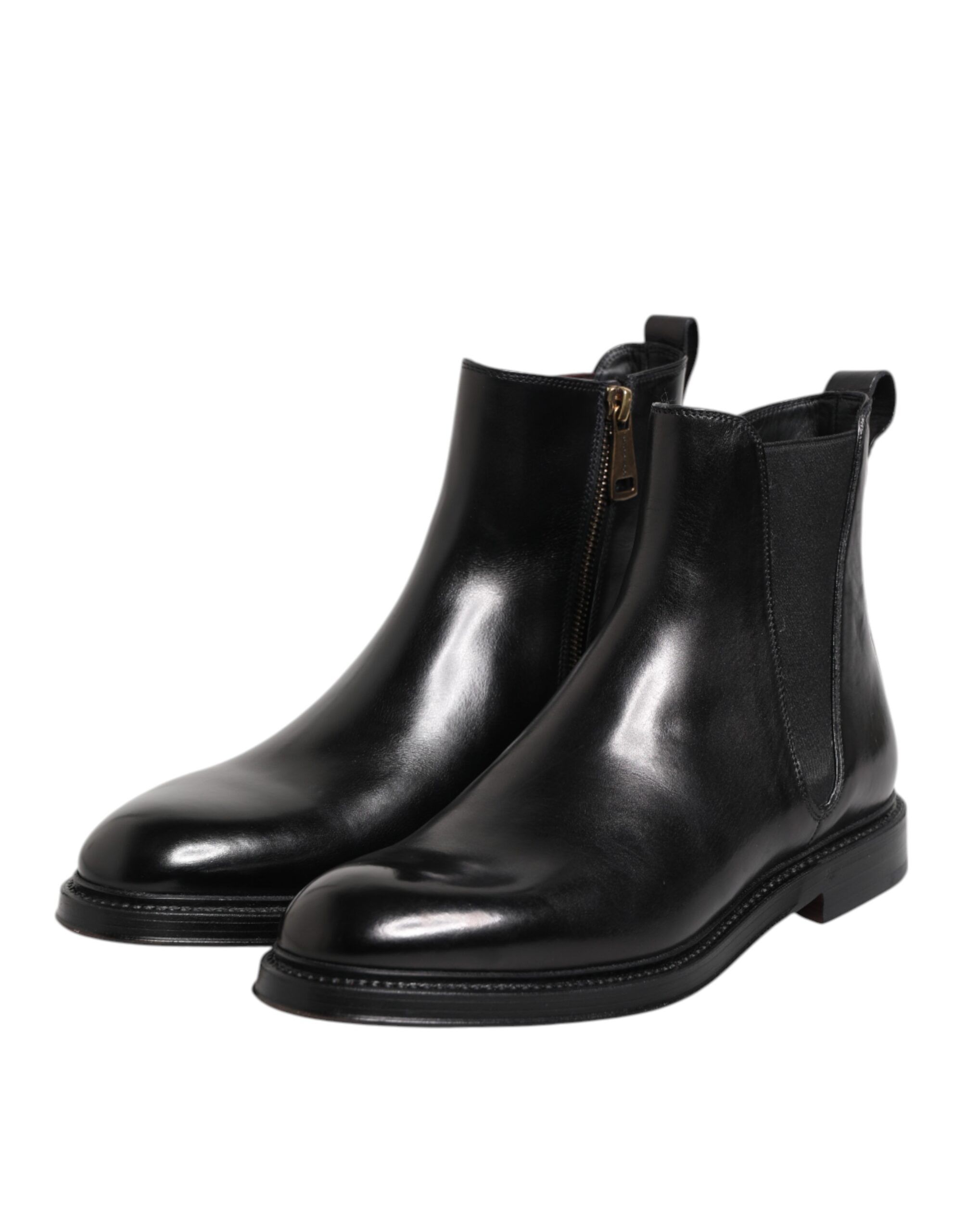 Chelsea Leather Mid Calf Boots Men's Shoes - Dolce & Gabbana - Modalova