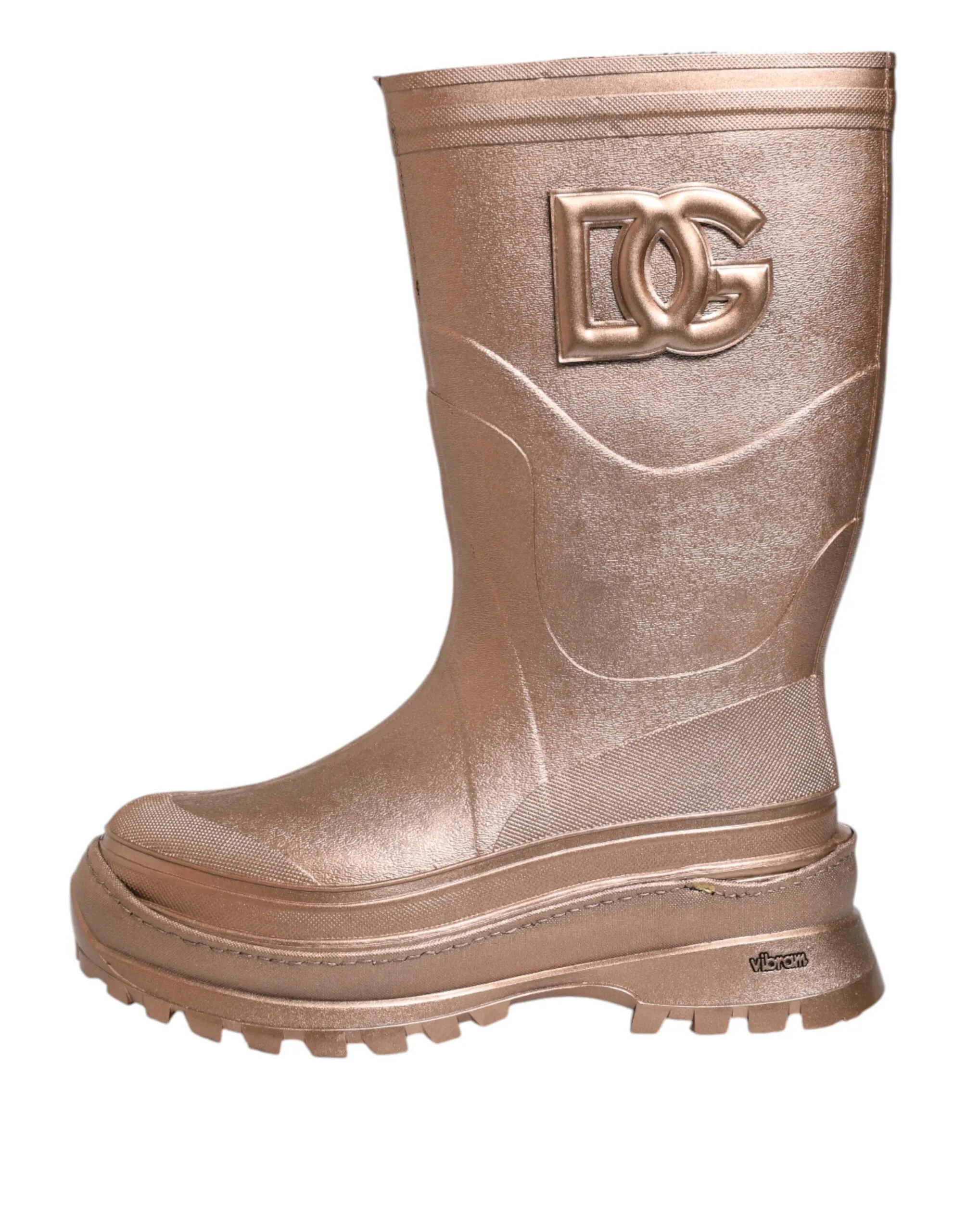 Metallic Pull On Rain Boots Men's Shoes (Pre-Owned) - Dolce & Gabbana - Modalova
