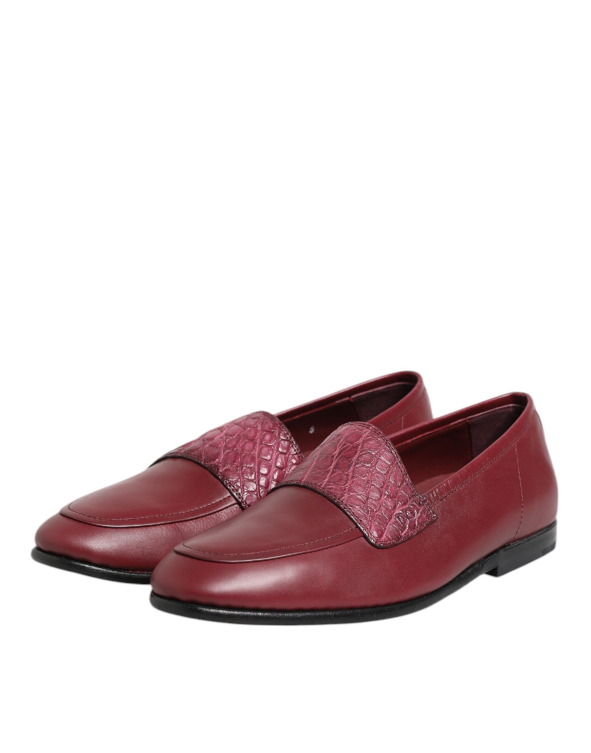 Leather Formal Slip On Men's Shoes - Dolce & Gabbana - Modalova