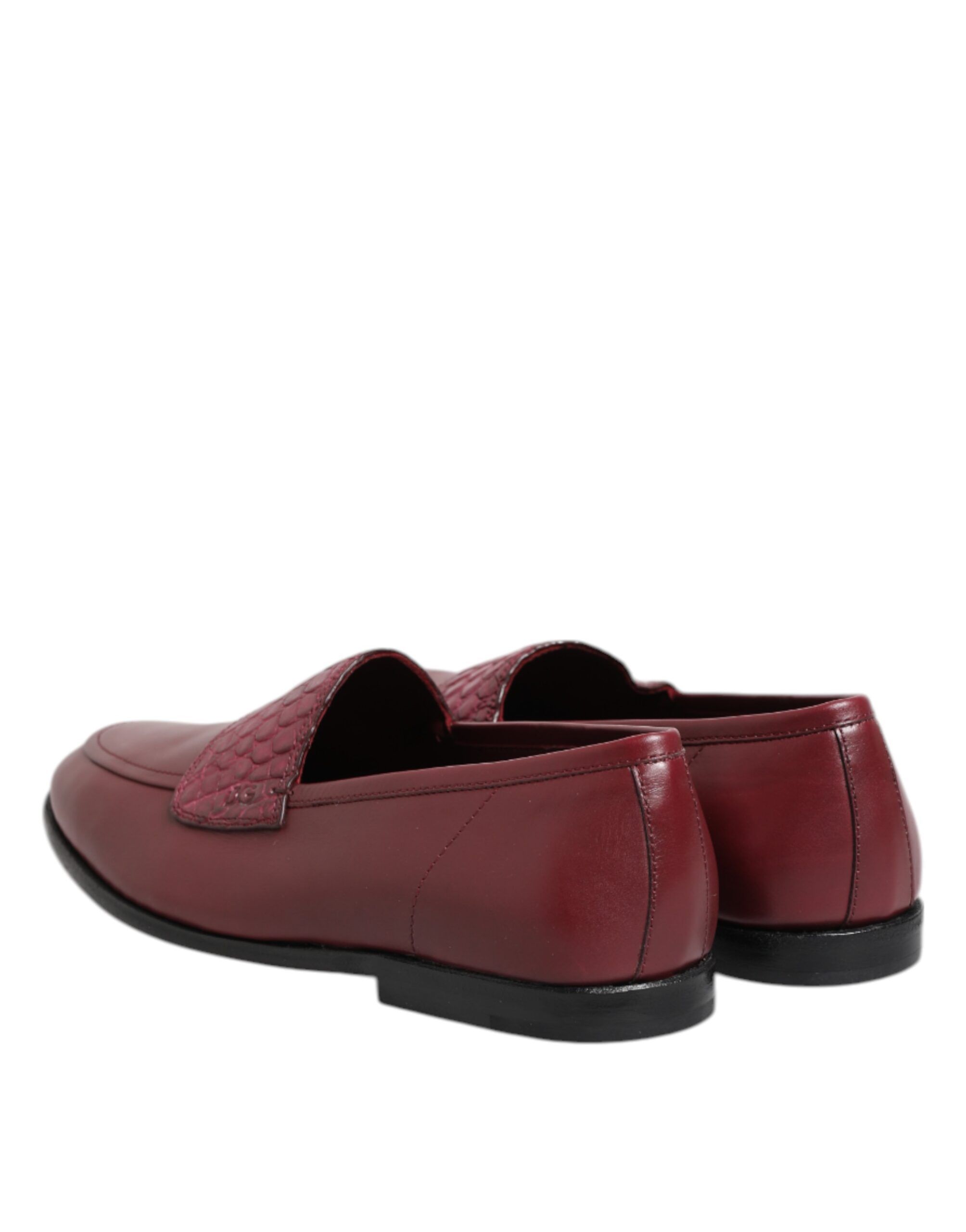 Leather Formal Slip On Men's Shoes - Dolce & Gabbana - Modalova