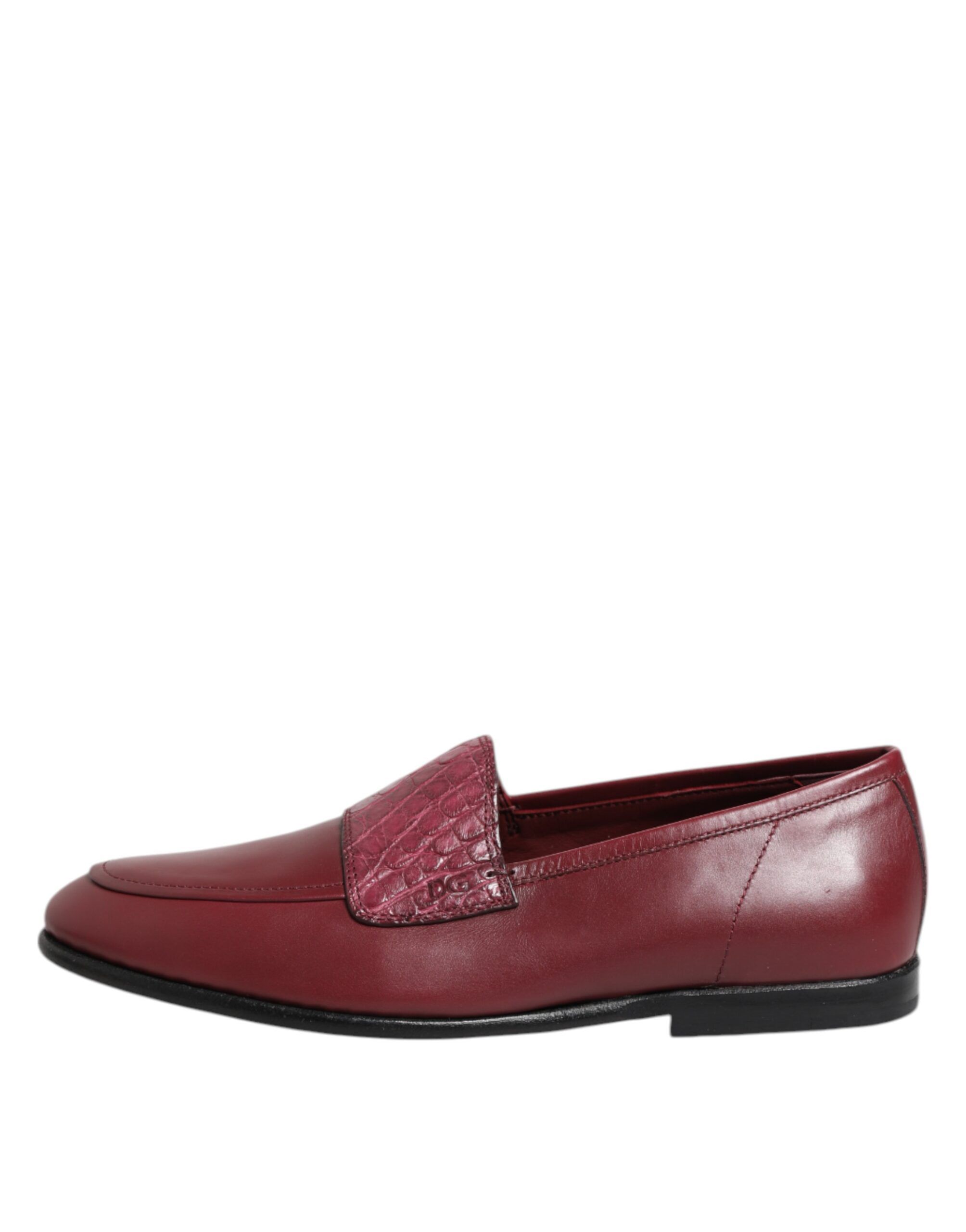 Leather Formal Slip On Men's Shoes - Dolce & Gabbana - Modalova
