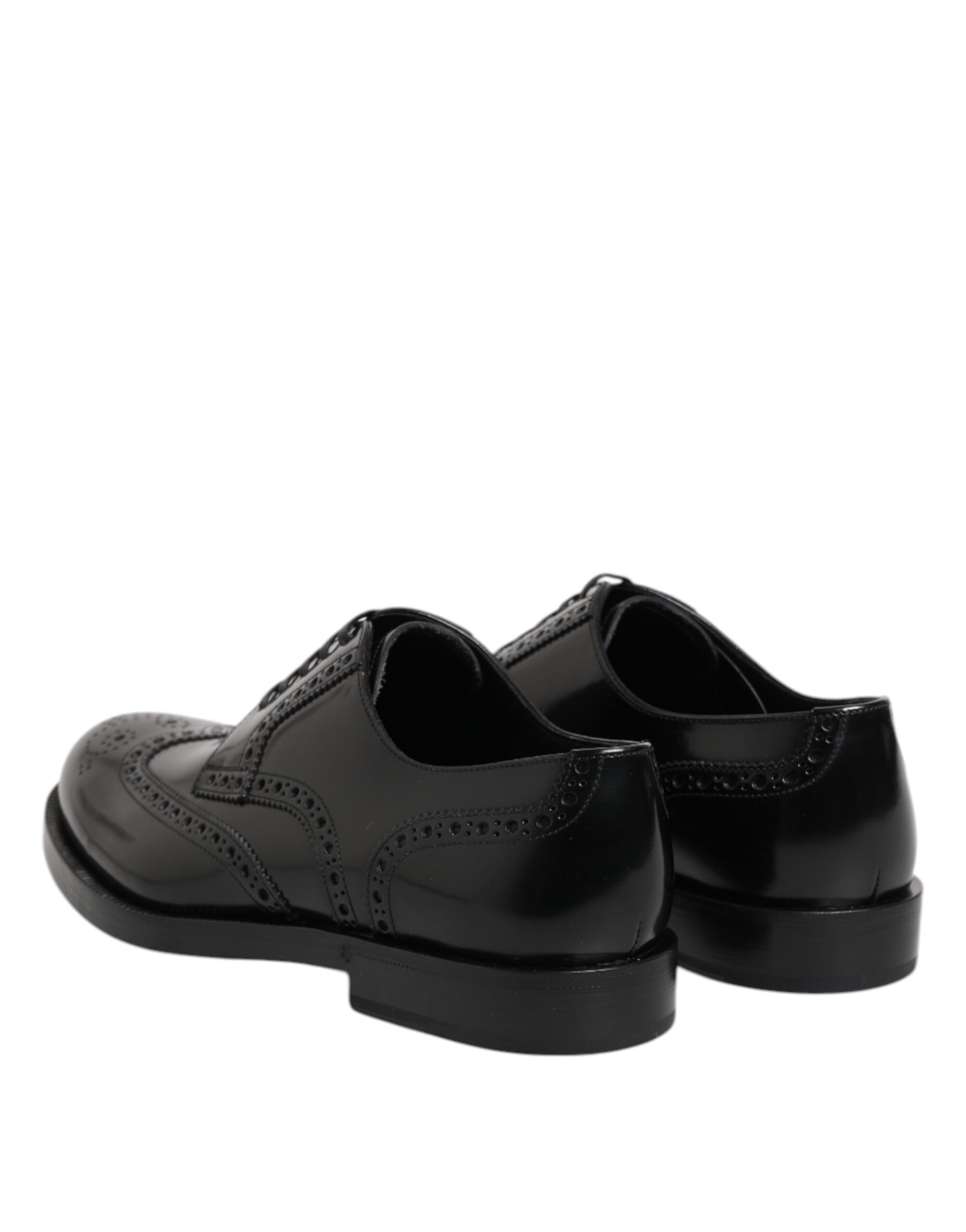 Leather Derby Wingtip Formal Men's Shoes - Dolce & Gabbana - Modalova