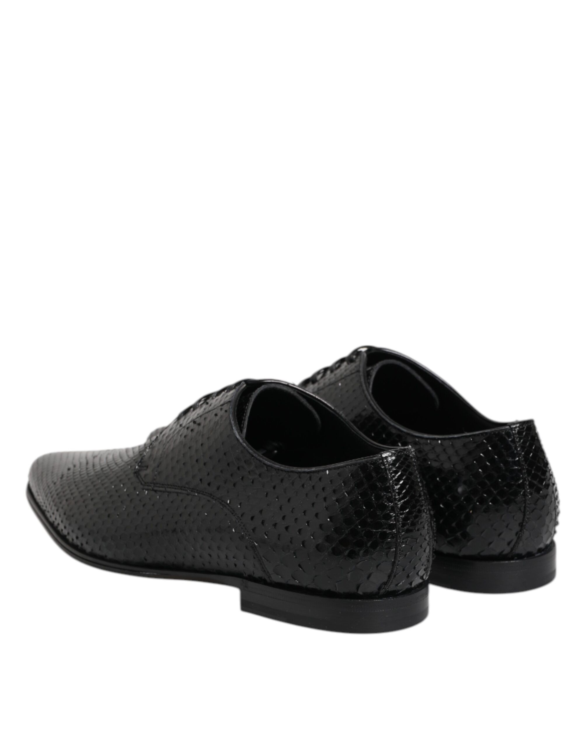 Exotic Leather Lace Up Derby Men's Shoes - Dolce & Gabbana - Modalova
