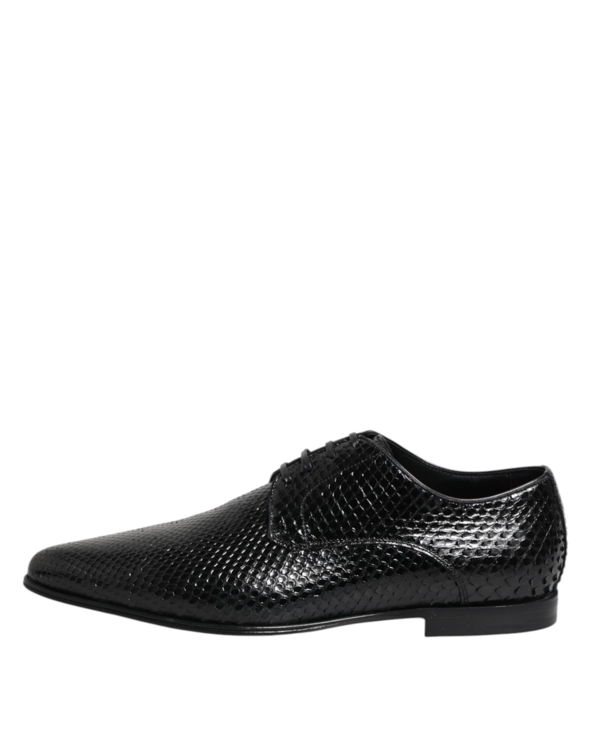 Exotic Leather Lace Up Derby Men's Shoes - Dolce & Gabbana - Modalova