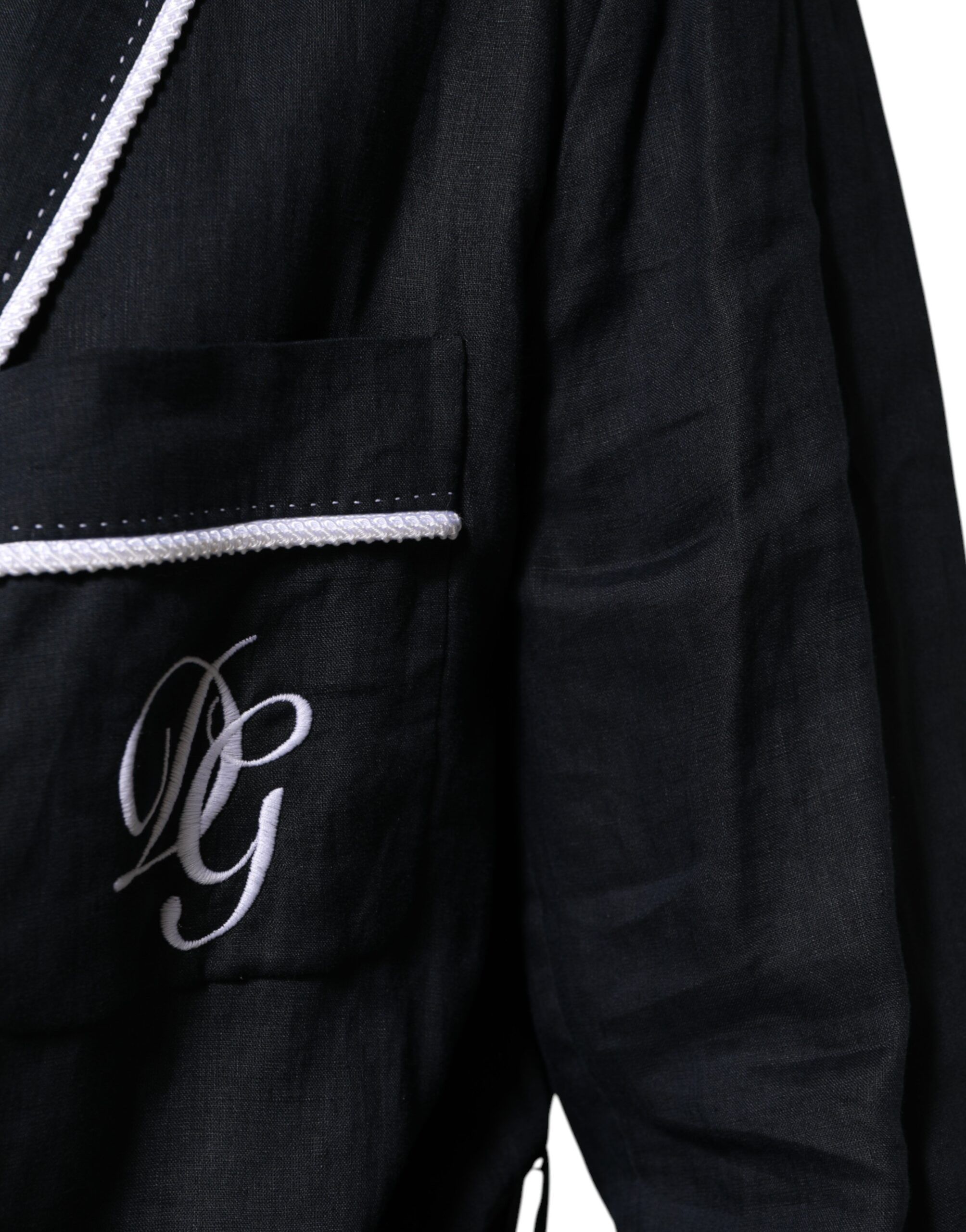 Dark DG Embroidery Jacket Robe Men's Blazer - Dolce & Gabbana - Modalova