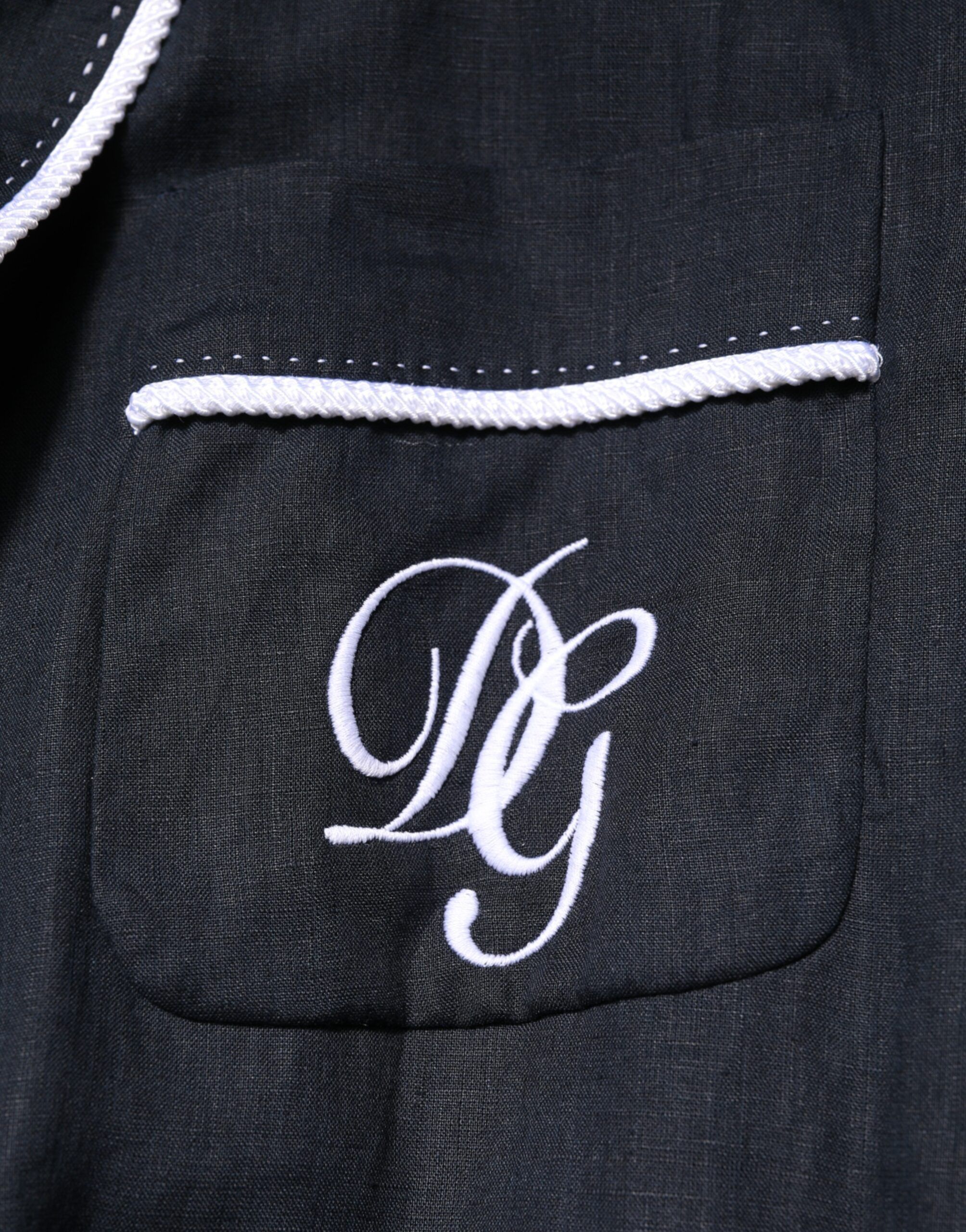 Dark DG Embroidery Jacket Robe Men's Blazer - Dolce & Gabbana - Modalova