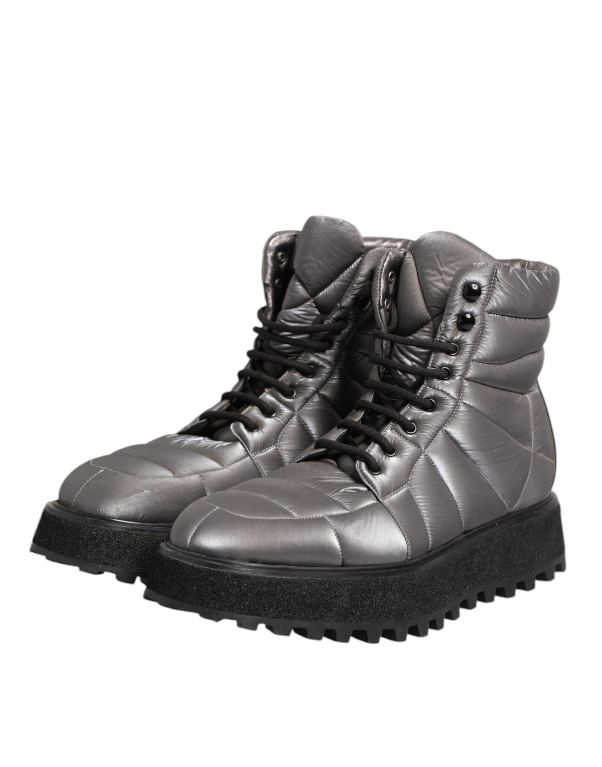 Padded Mid Calf Lace Up Boots Men's Shoes (Pre-Owned) - Dolce & Gabbana - Modalova