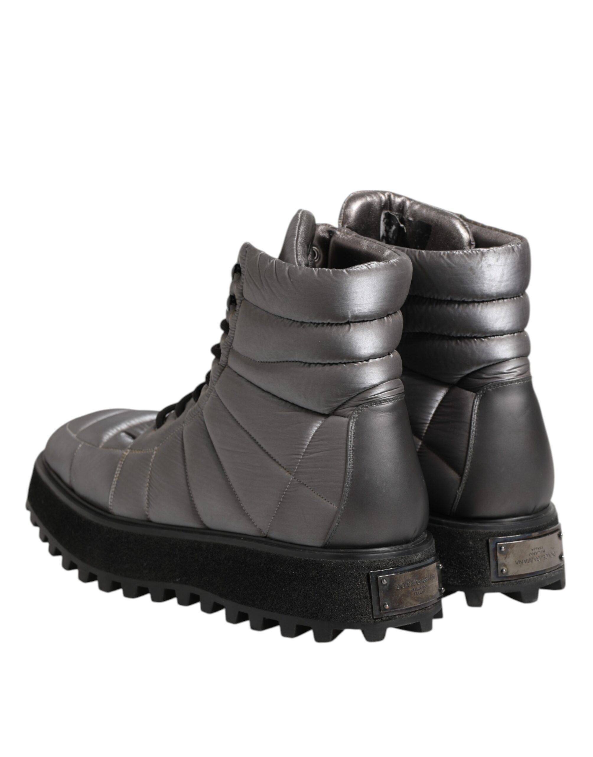 Padded Mid Calf Lace Up Boots Men's Shoes (Pre-Owned) - Dolce & Gabbana - Modalova