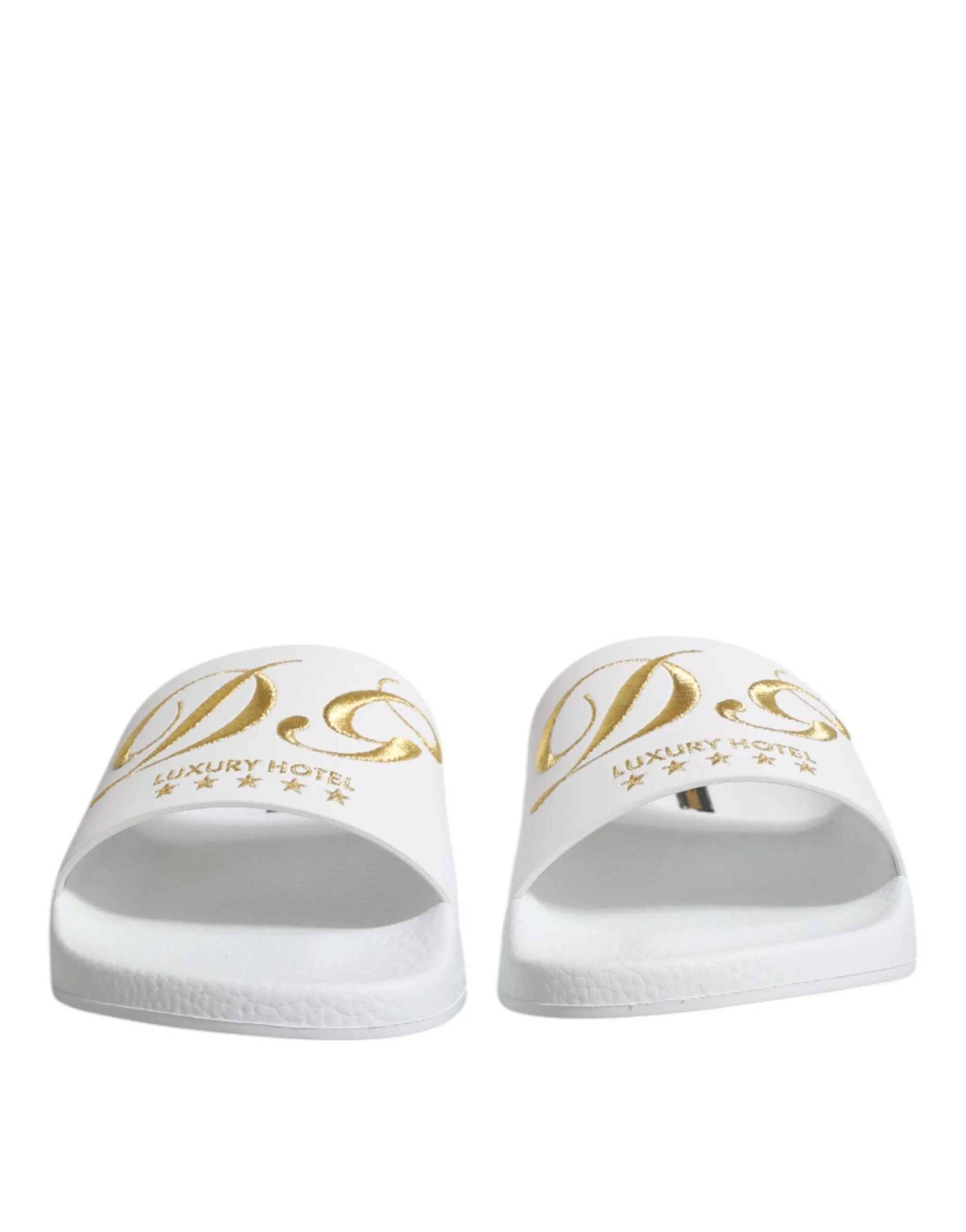 Leather Slides Sandals Beachwear Men's Shoes - Dolce & Gabbana - Modalova