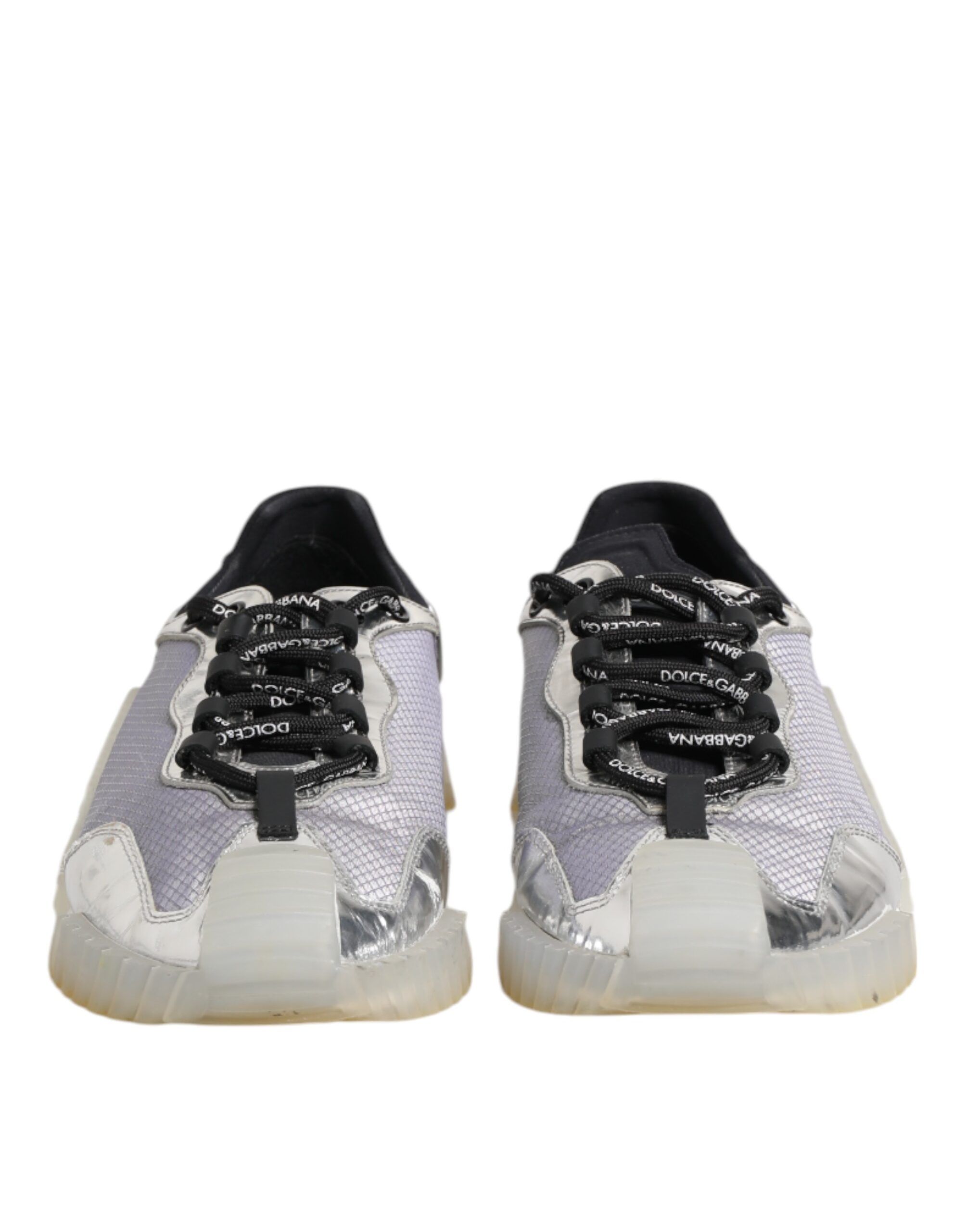 Black Silver NS1 Men Low Top Sneakers Men's Shoes (Pre-Owned) - Dolce & Gabbana - Modalova