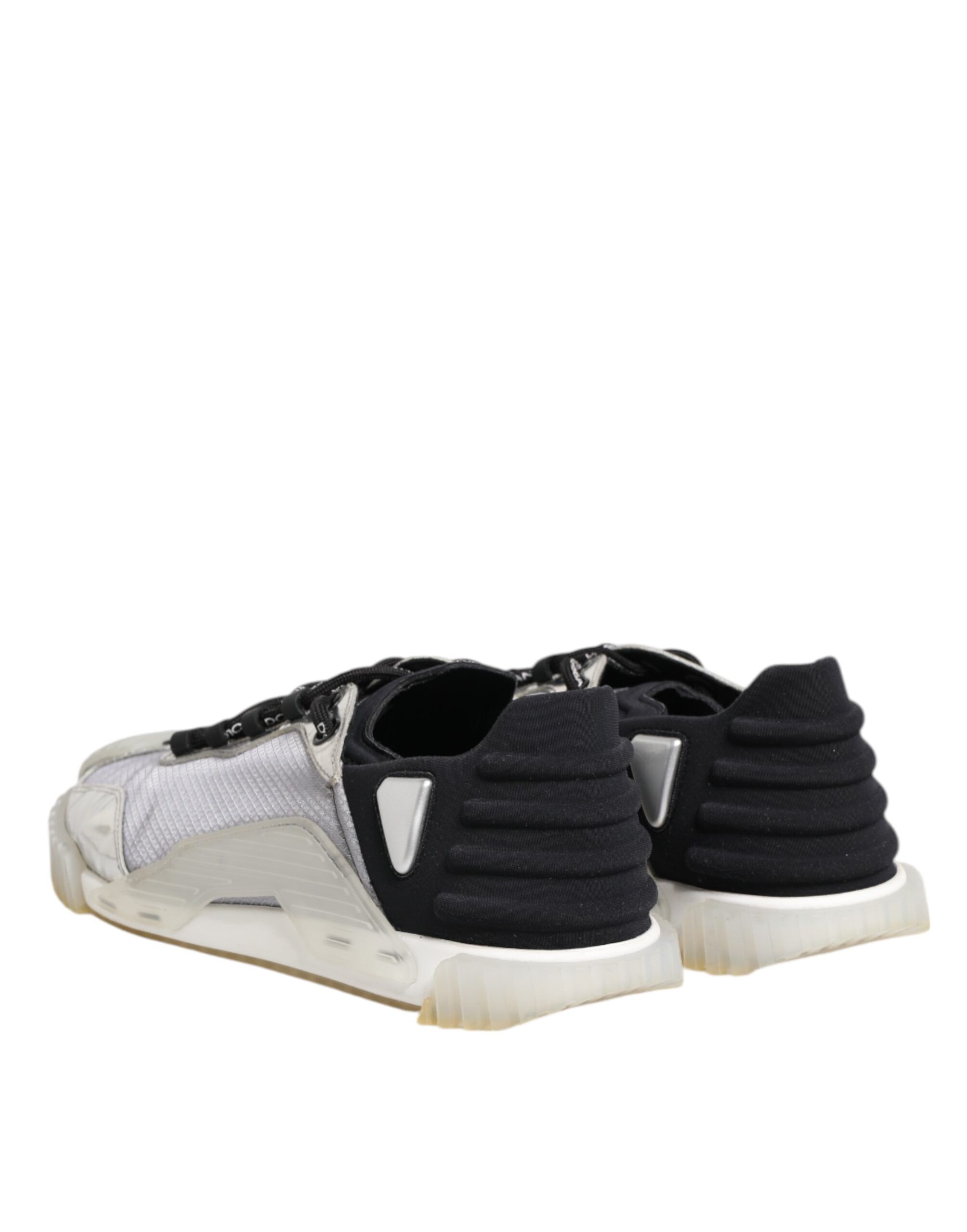 Black Silver NS1 Men Low Top Sneakers Men's Shoes (Pre-Owned) - Dolce & Gabbana - Modalova