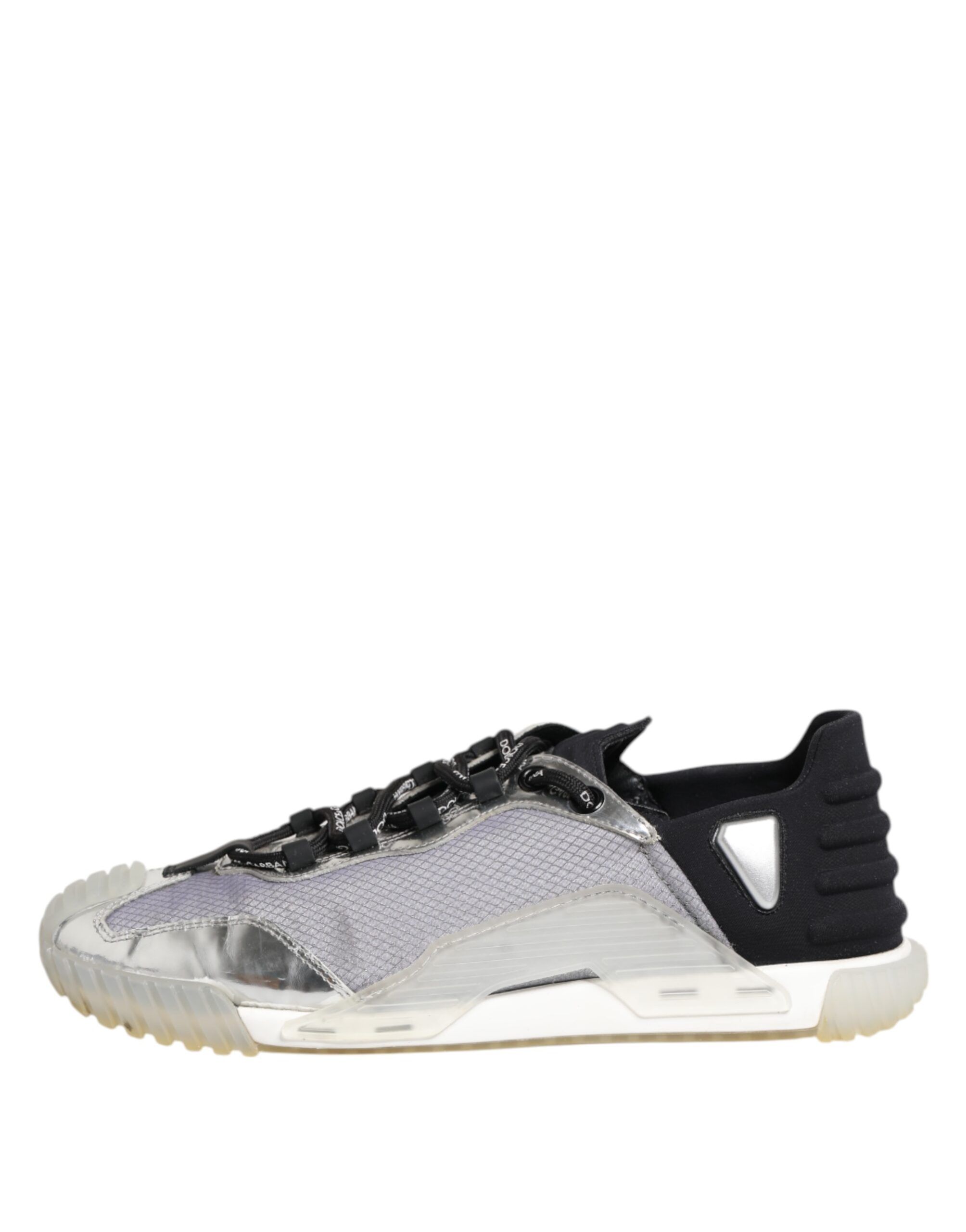 Black Silver NS1 Men Low Top Sneakers Men's Shoes (Pre-Owned) - Dolce & Gabbana - Modalova