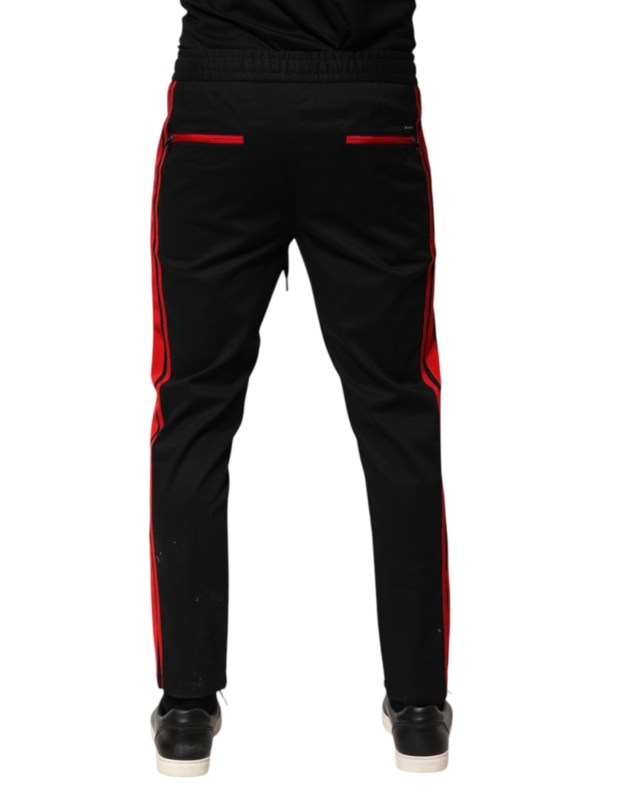 Red Stripe Cotton Logo Jogger SweatMen's Men's Pants - Dolce & Gabbana - Modalova